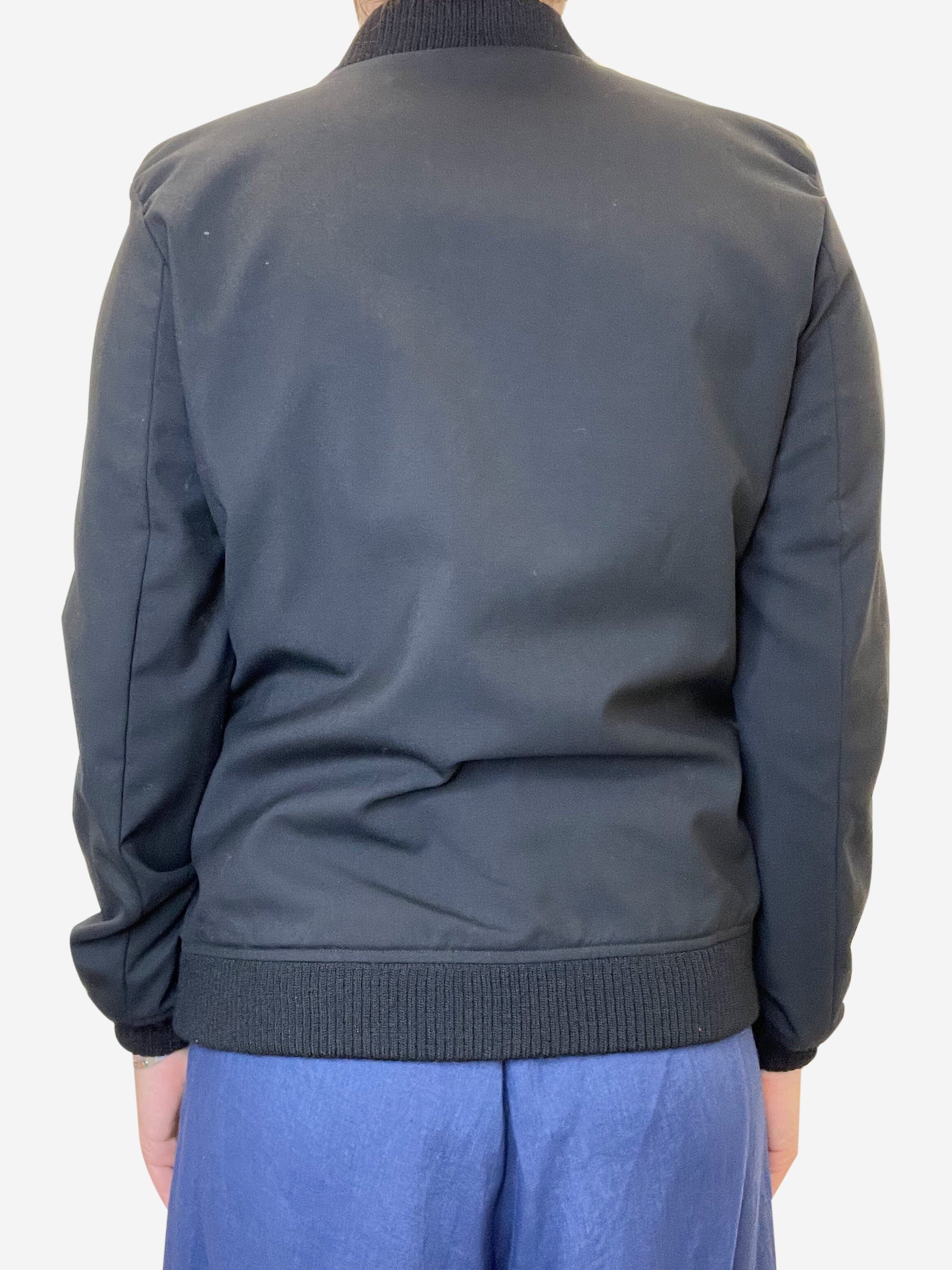 Black ruffle bobber jacket - Image 3