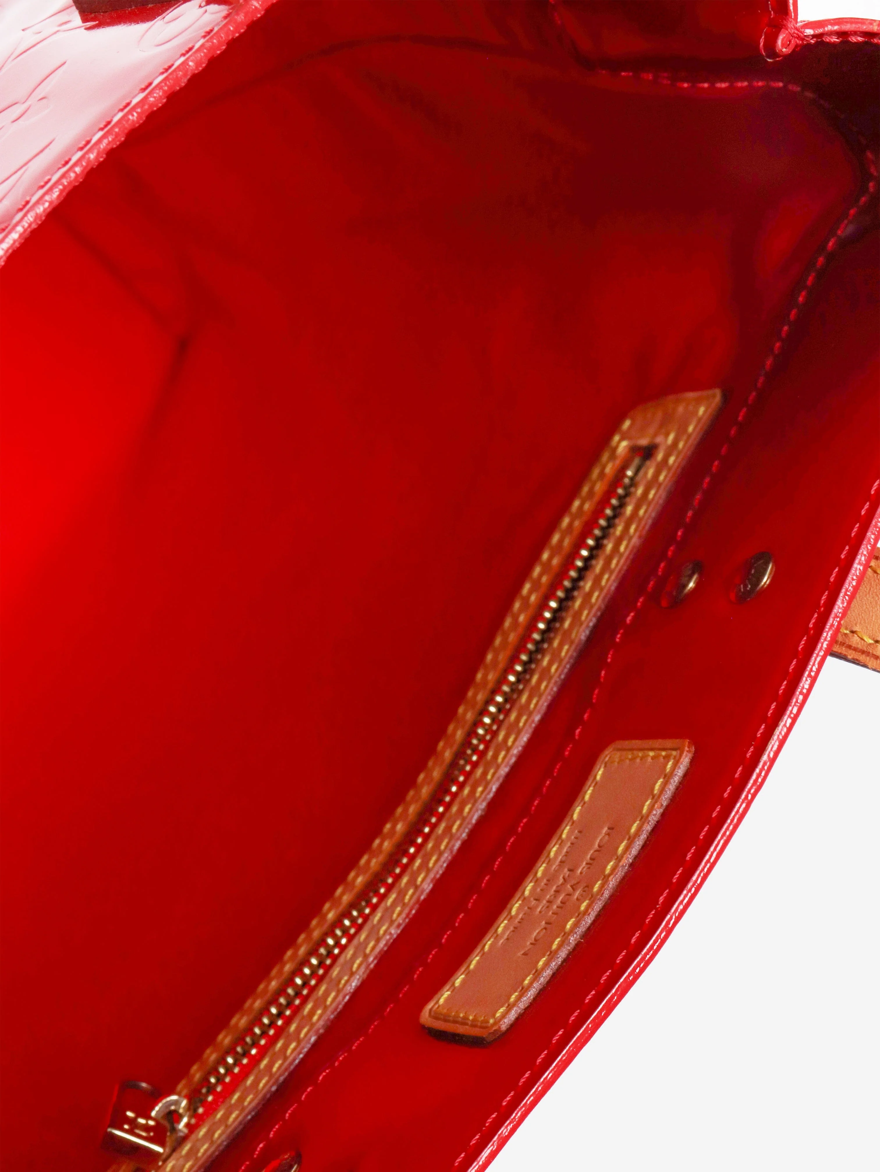 2001 Red Monogram Vernis tote bag - Image 5
