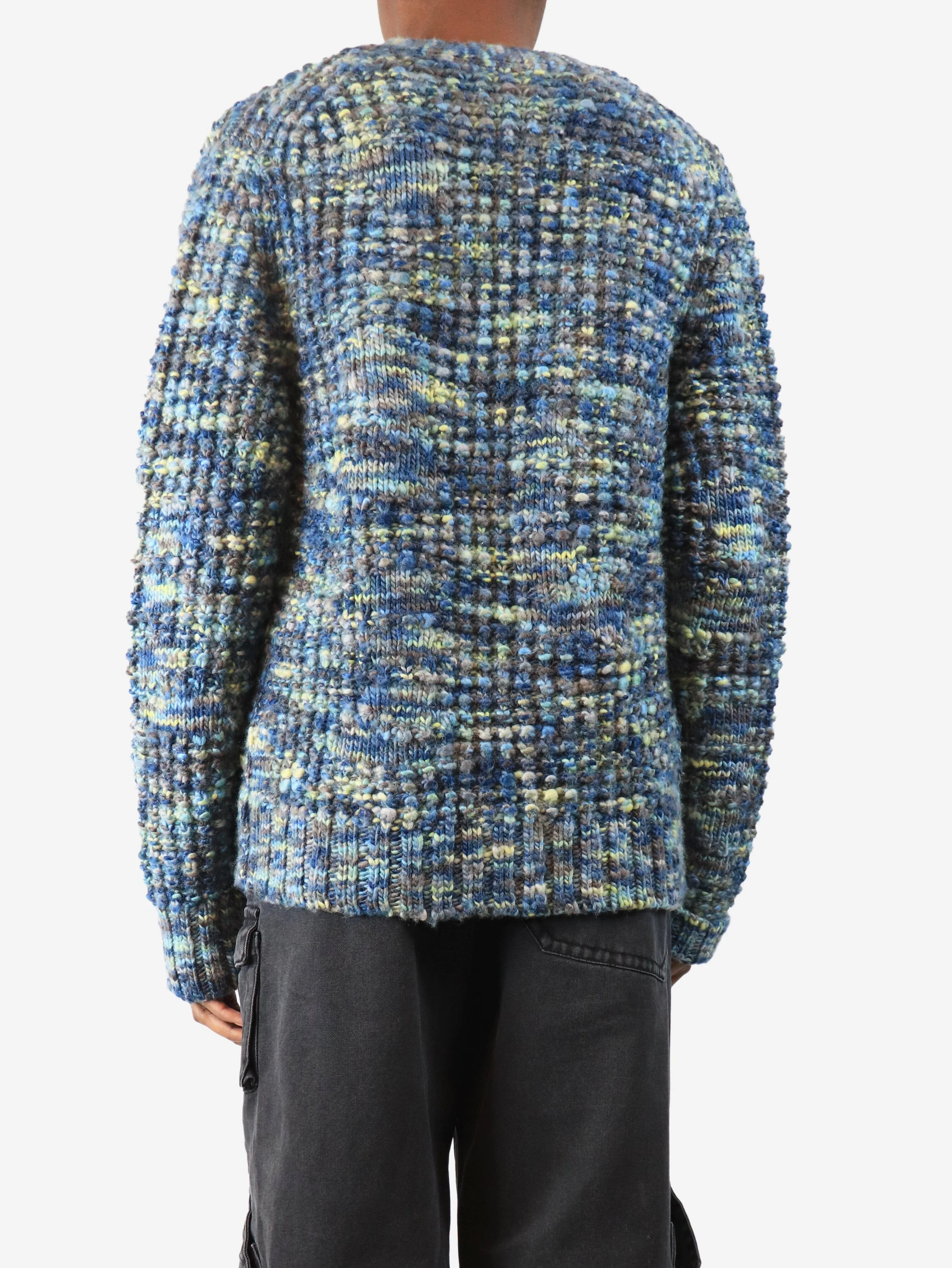 Blue Keatrice speckled-knit wool cardigan - size XS - Image 2