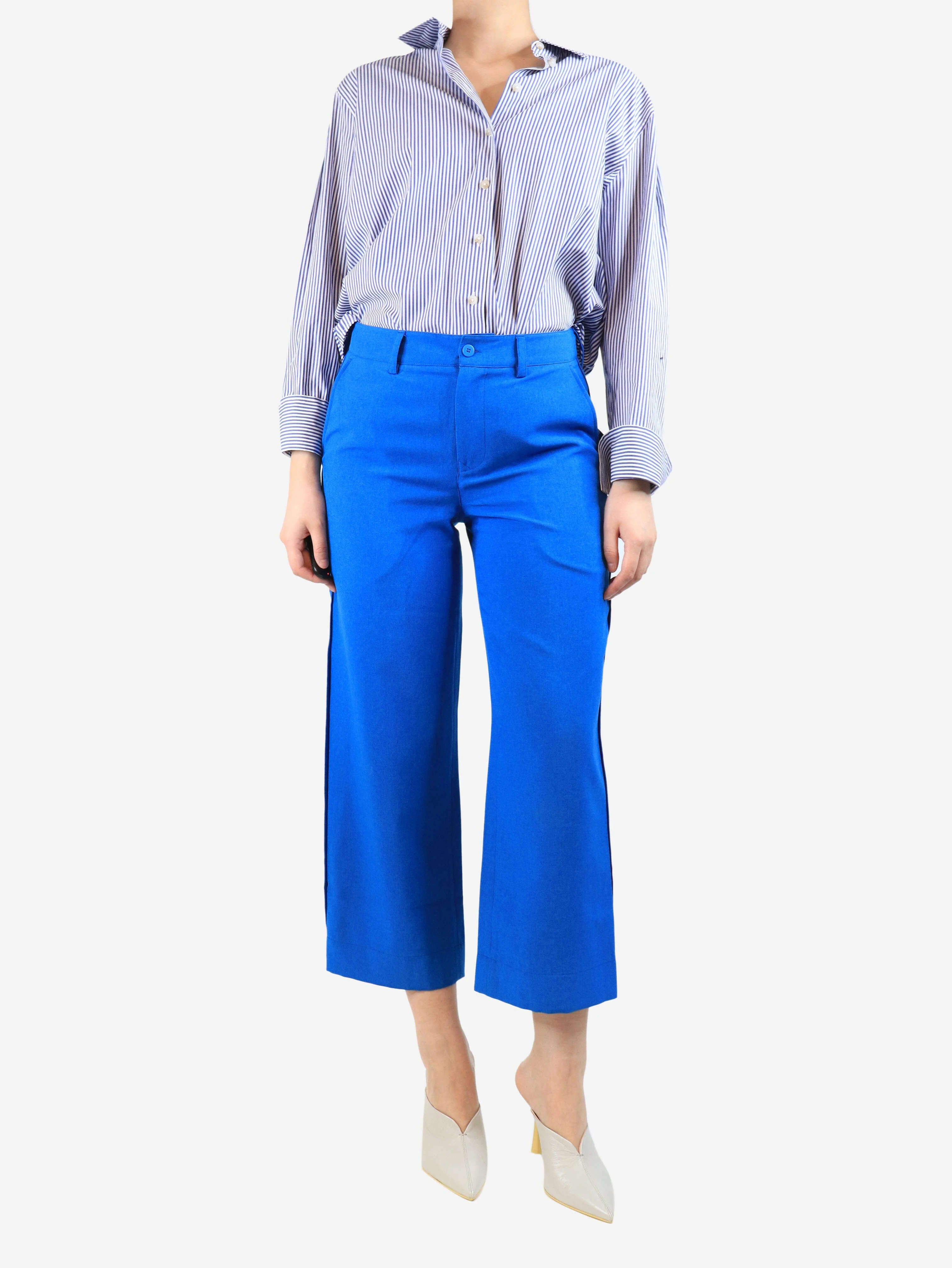Blue lightweight trousers - size UK 8 - Image 2