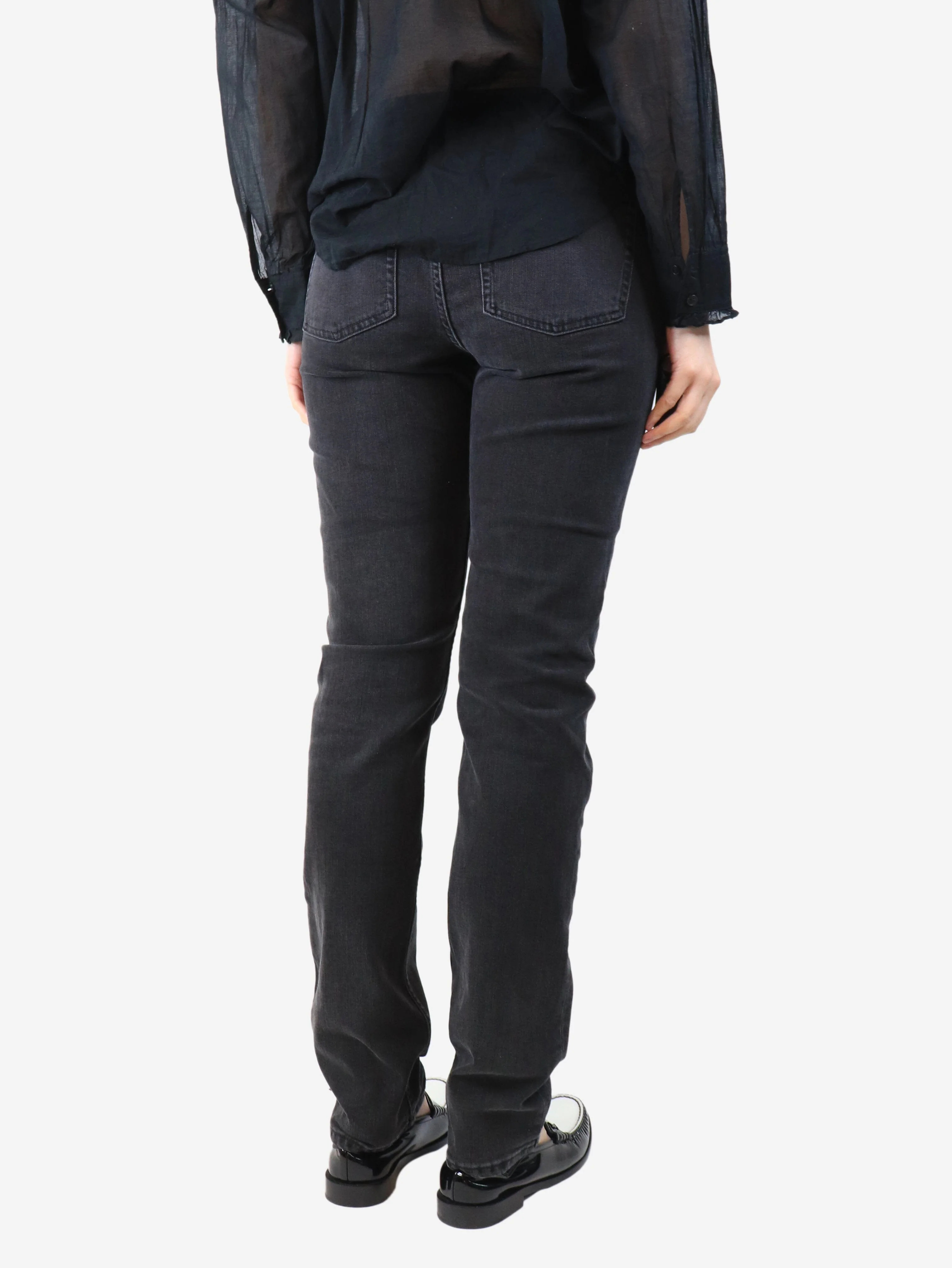Grey washed jeans - size UK 14 - Image 3