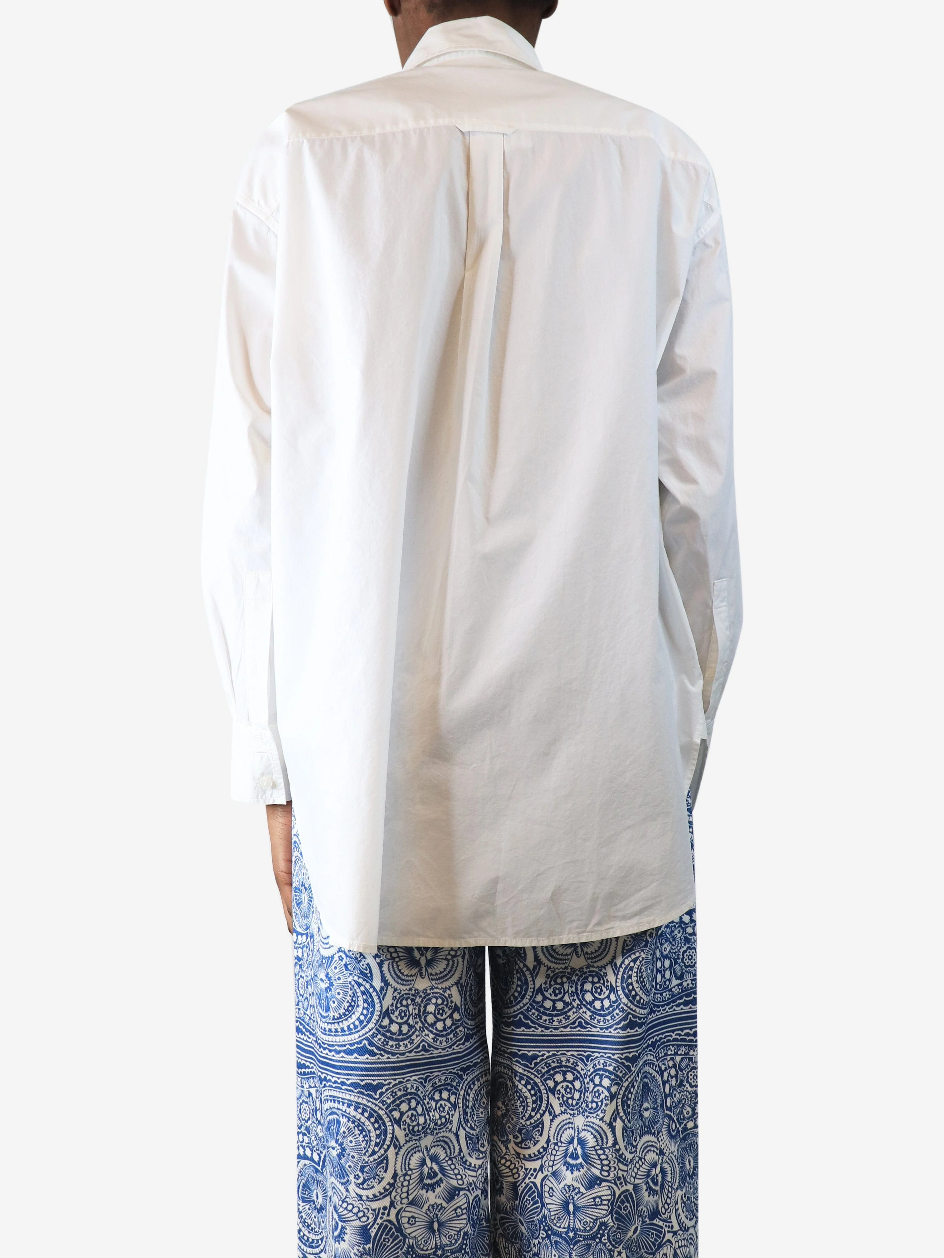 White cotton shirt - size UK 6 - Image 2
