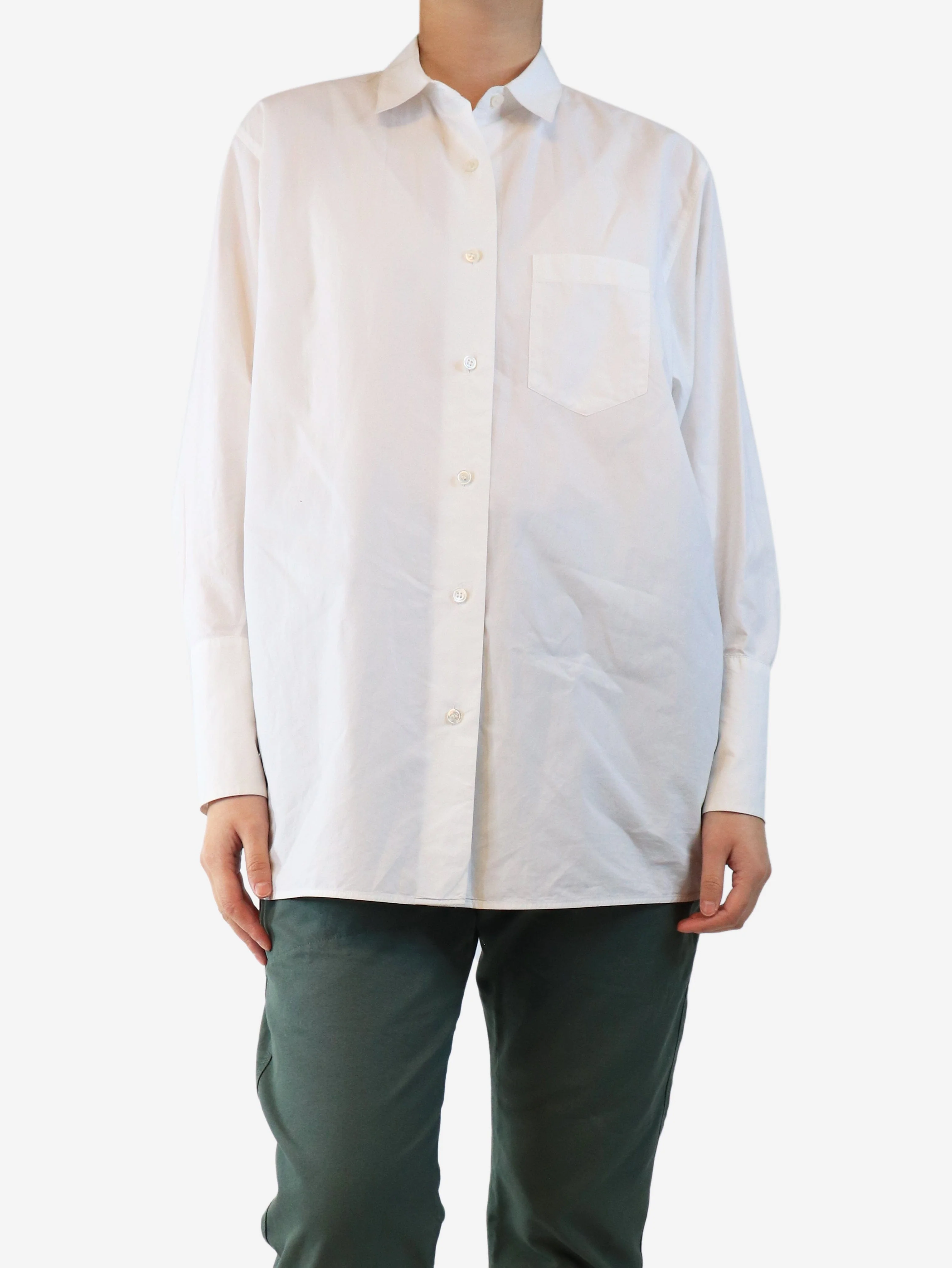 White crisp shirt - size UK 10