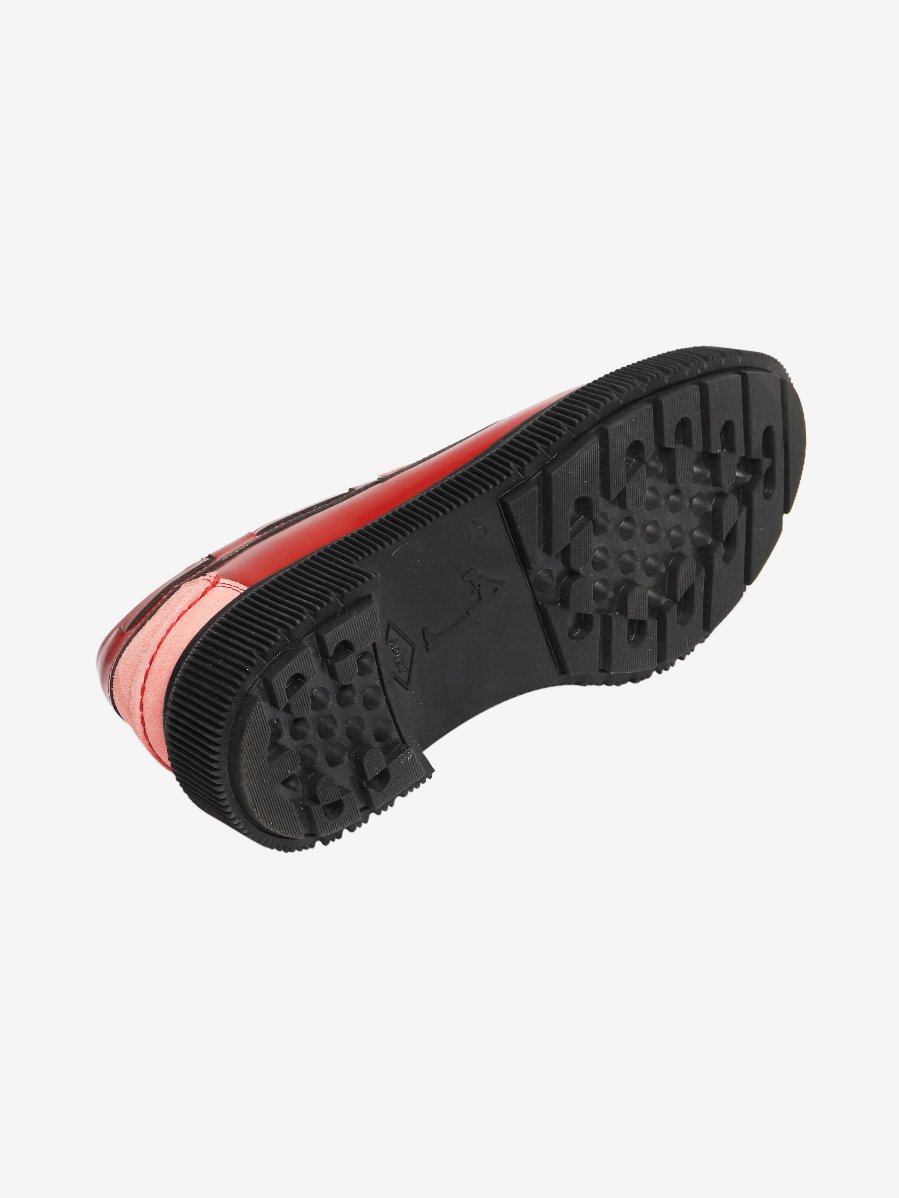Red and pink chunky colour-block boat shoes - size EU 40 - Image 7