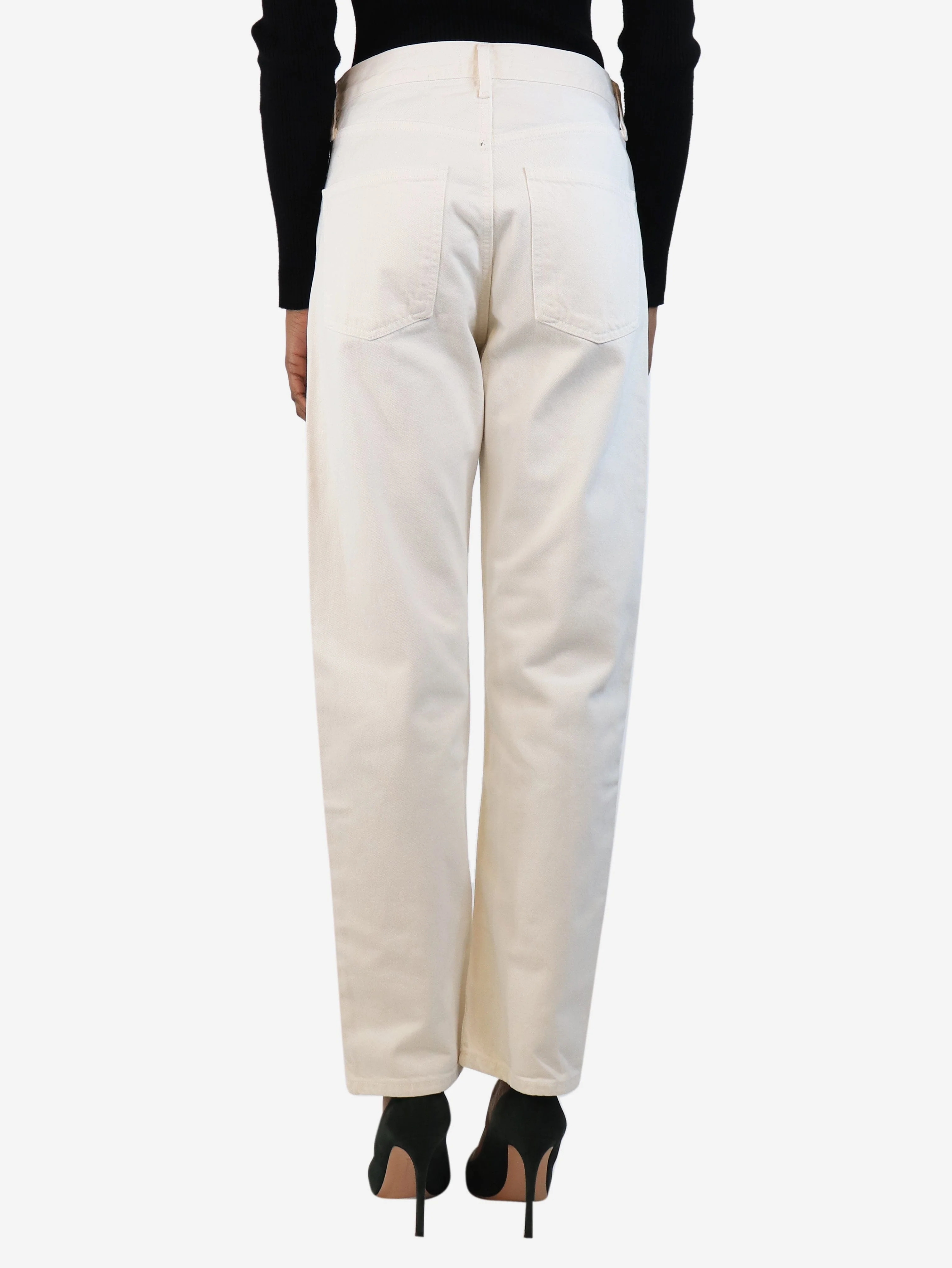 Cream 90's mid-rise jeans - size UK 6 - Image 3
