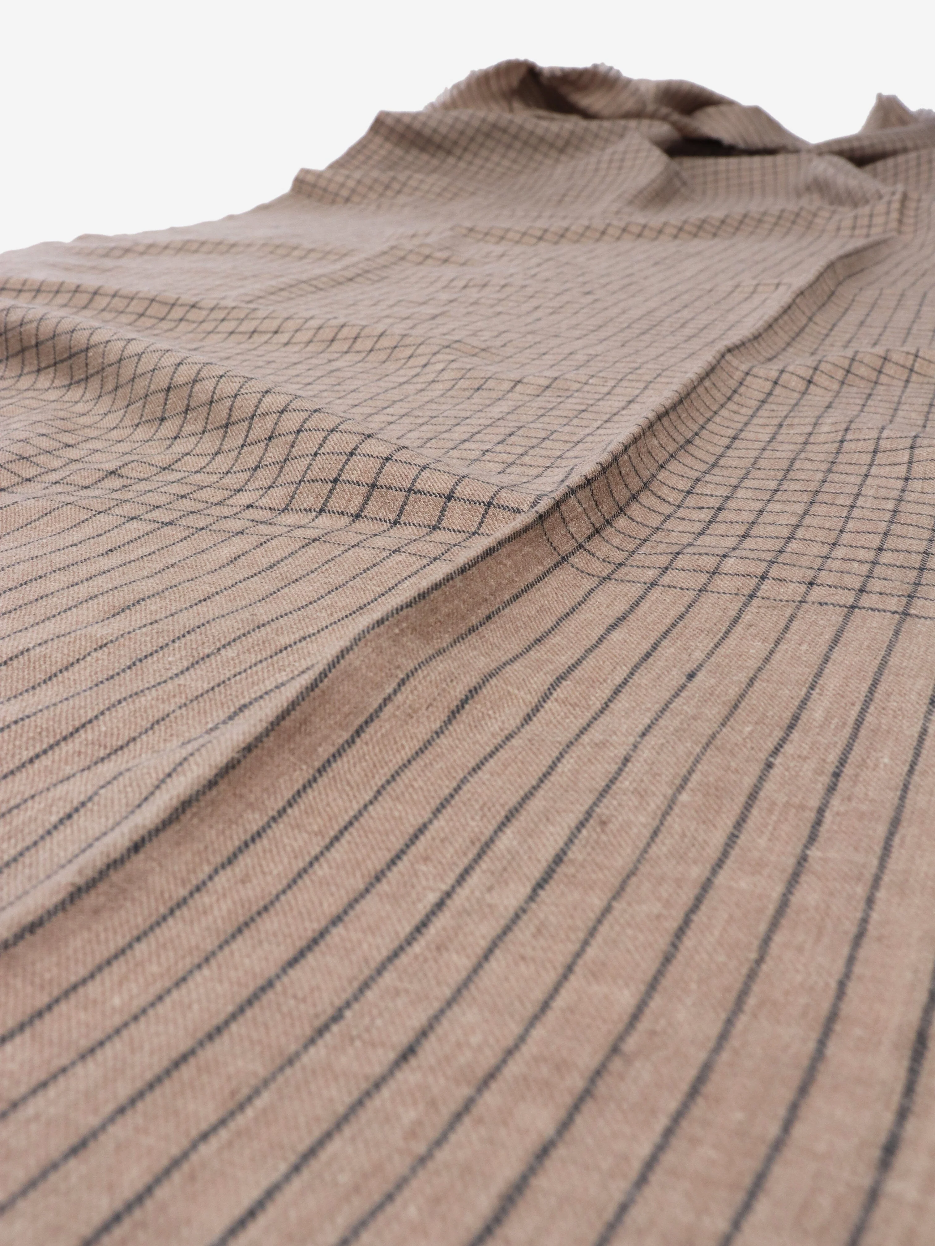 Neutral cashmere grid-check scarf - Image 8