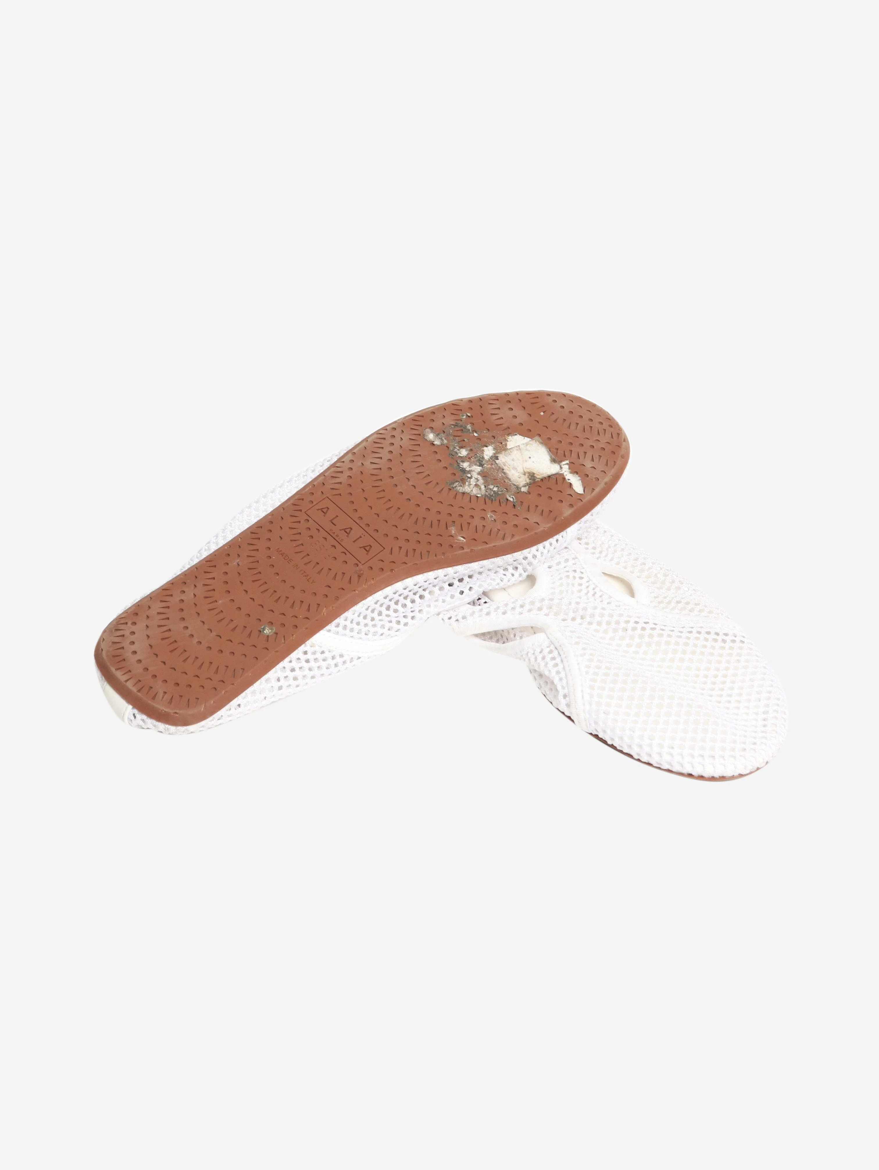 White Azzedine woven slippers - size EU 38.5 - Image 3