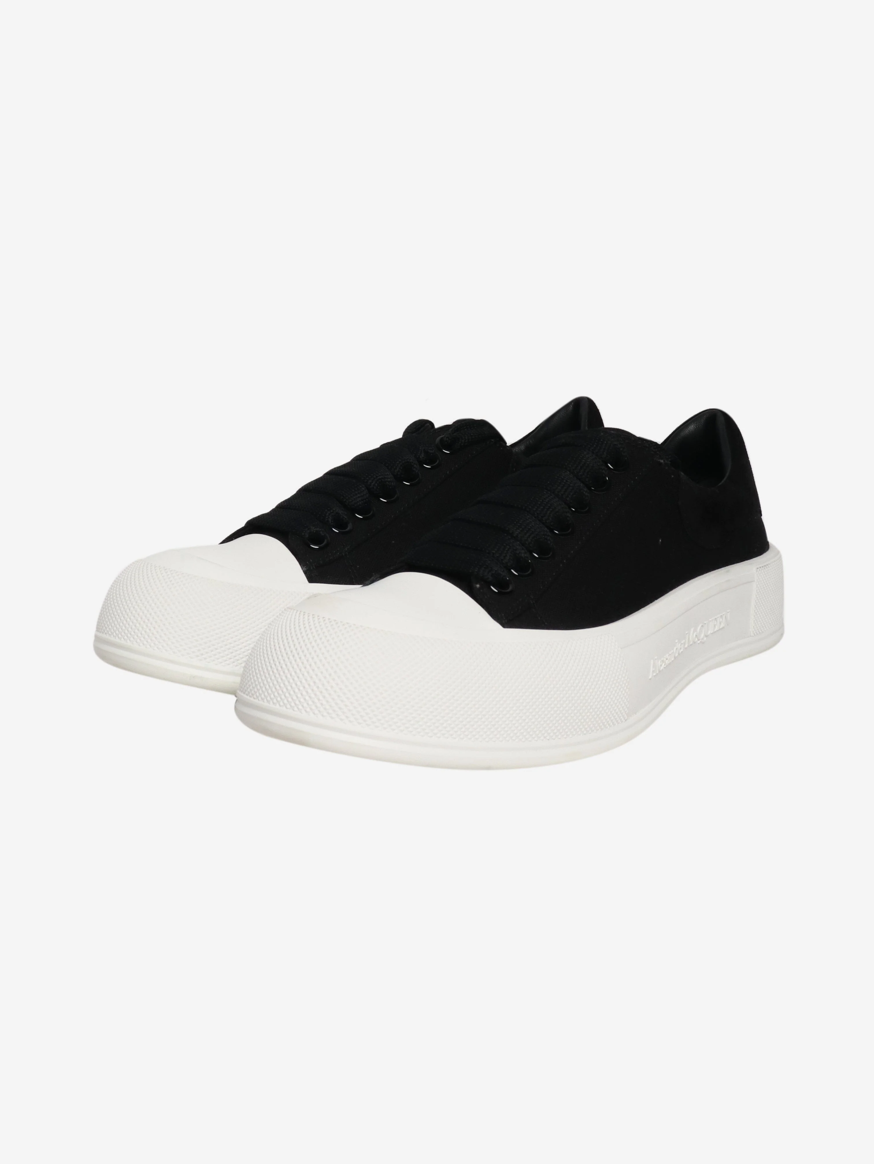 Black canvas sneakers - size EU 41 (UK 8) - Image 2