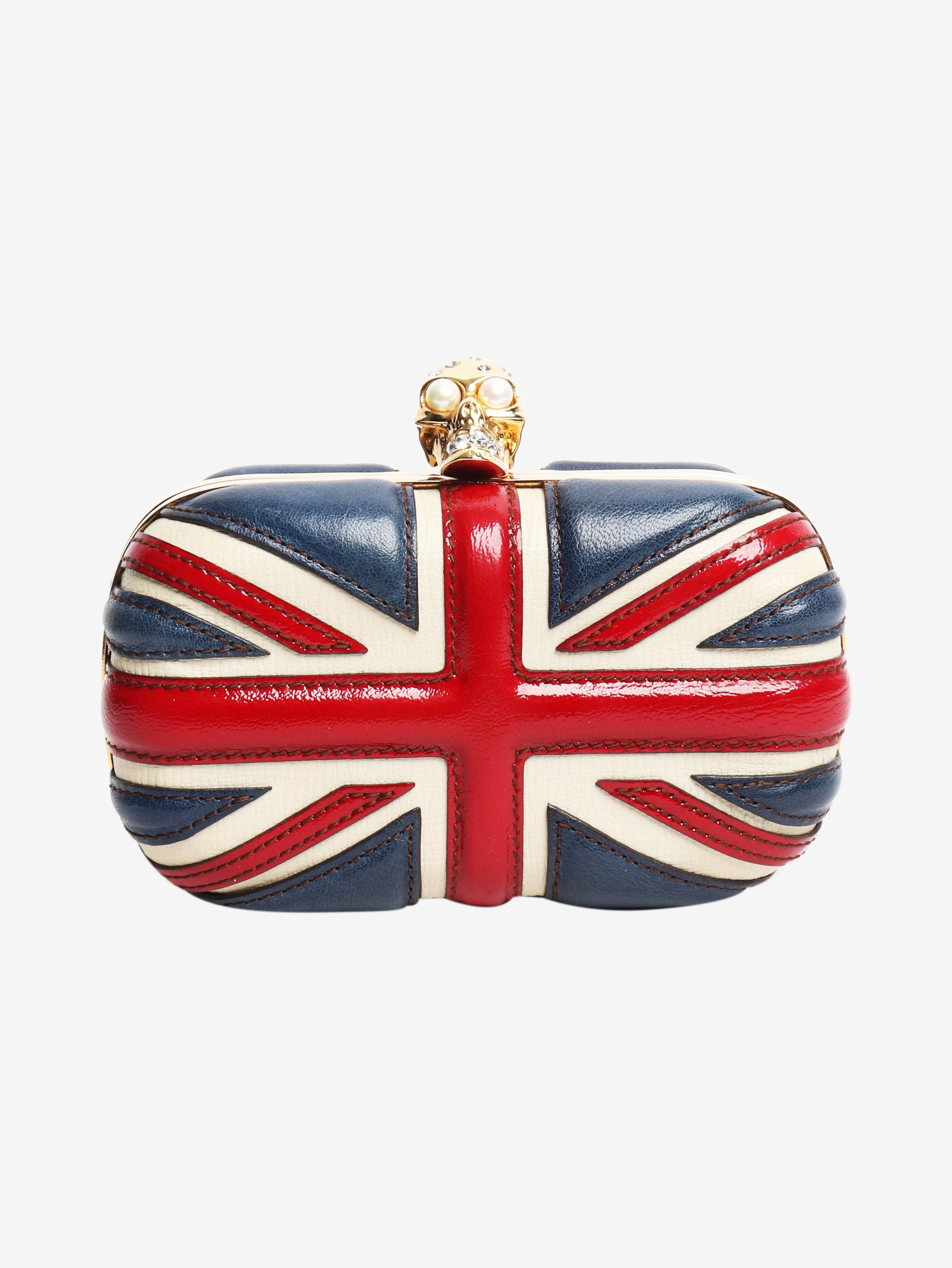 Blue Union Jack Skull clutch - Image 3