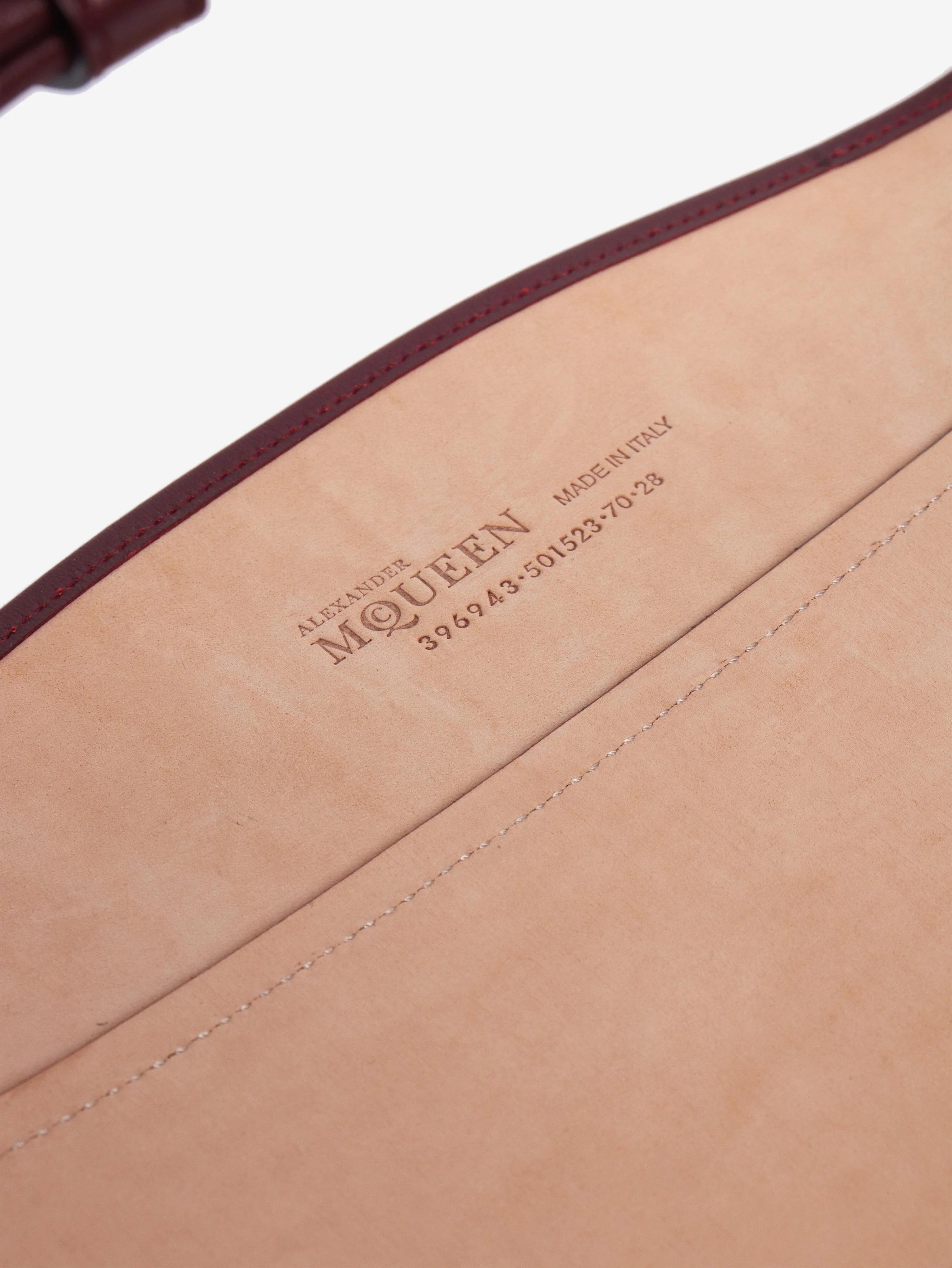 Wine leather belt - Image 4