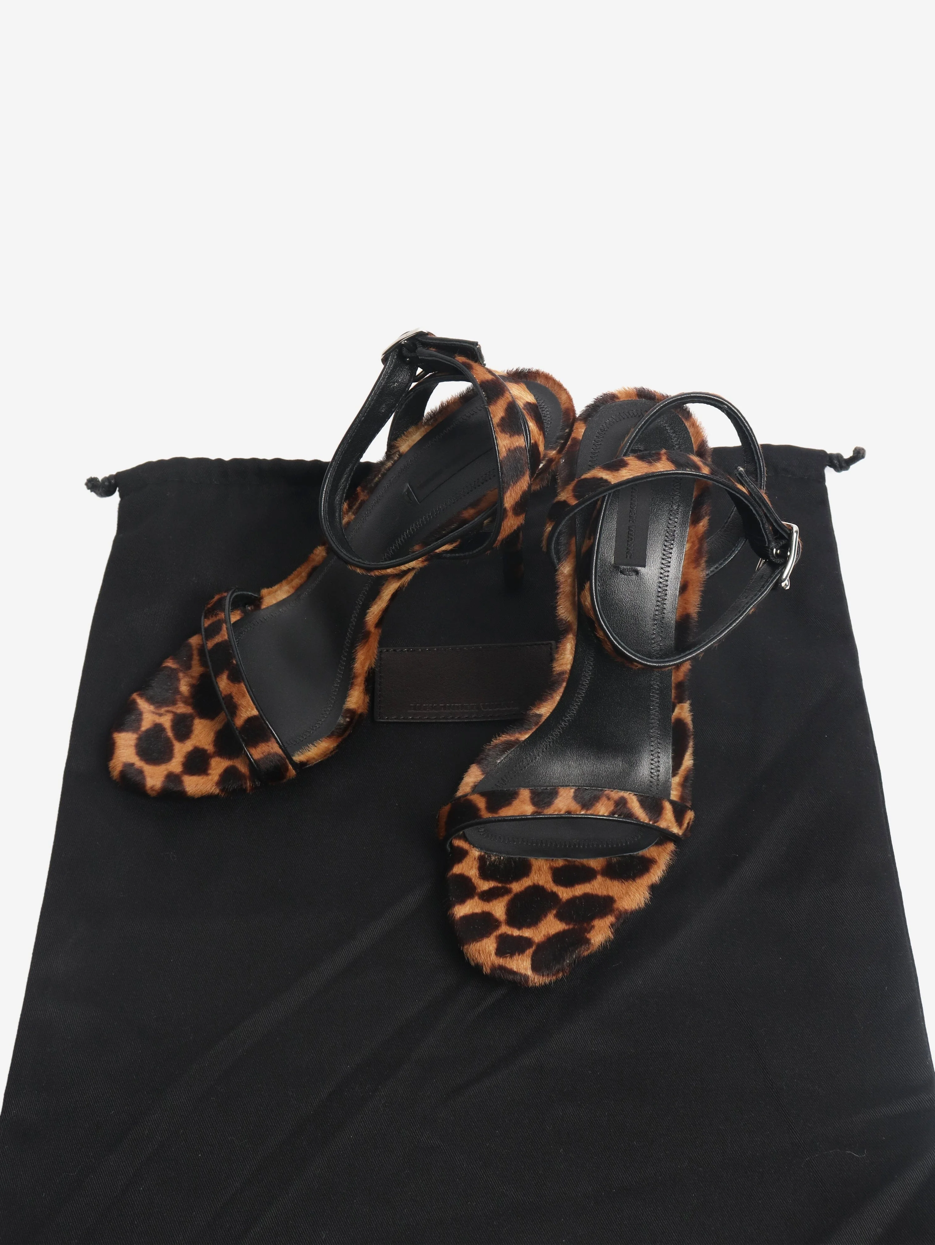 Brown leopard calf fur heels - size EU 39 (UK 6) - Image 7
