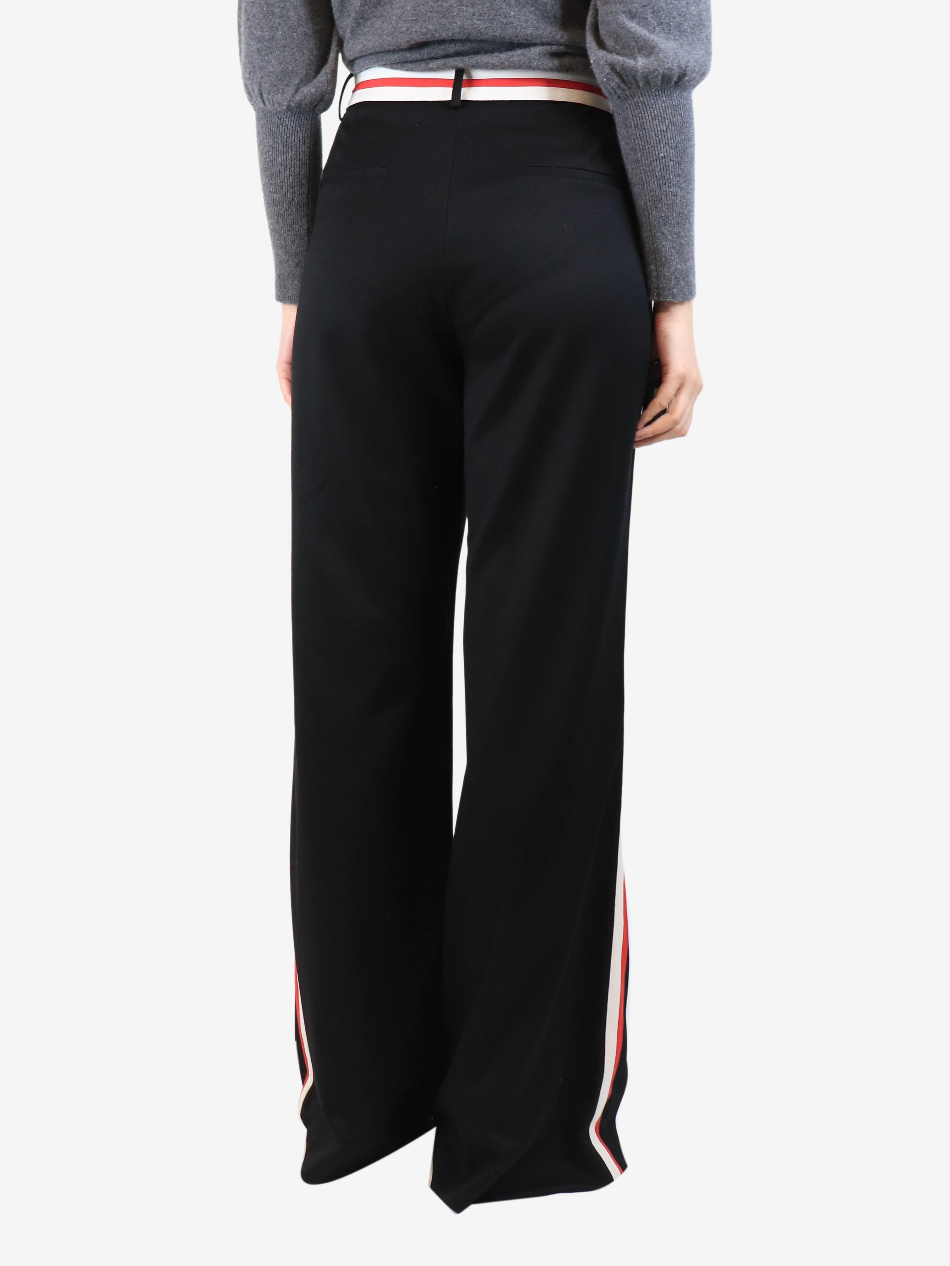 Black side-striped trousers - size UK 18 - Image 3