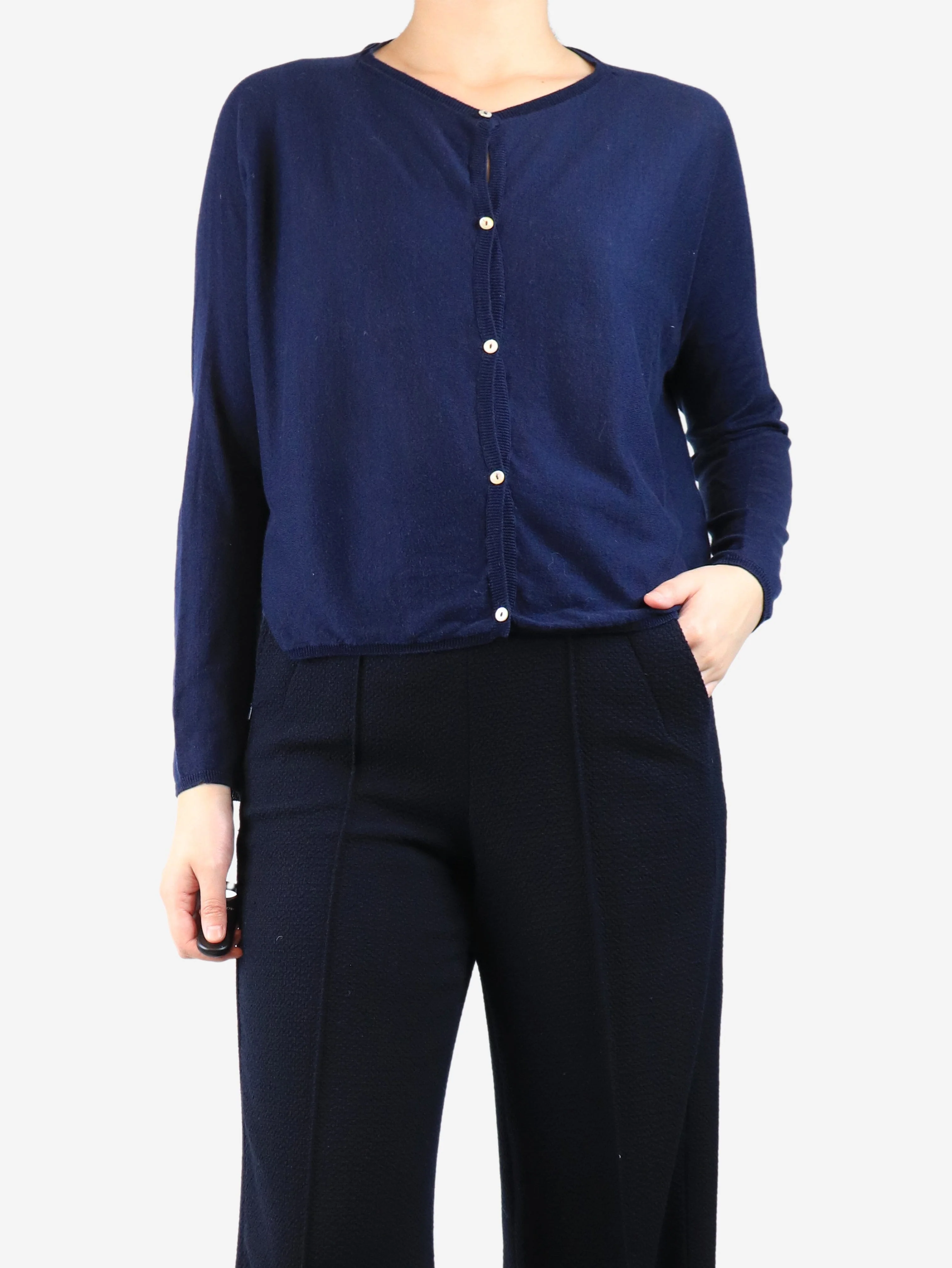 Navy blue cardigan - size M - Image 3