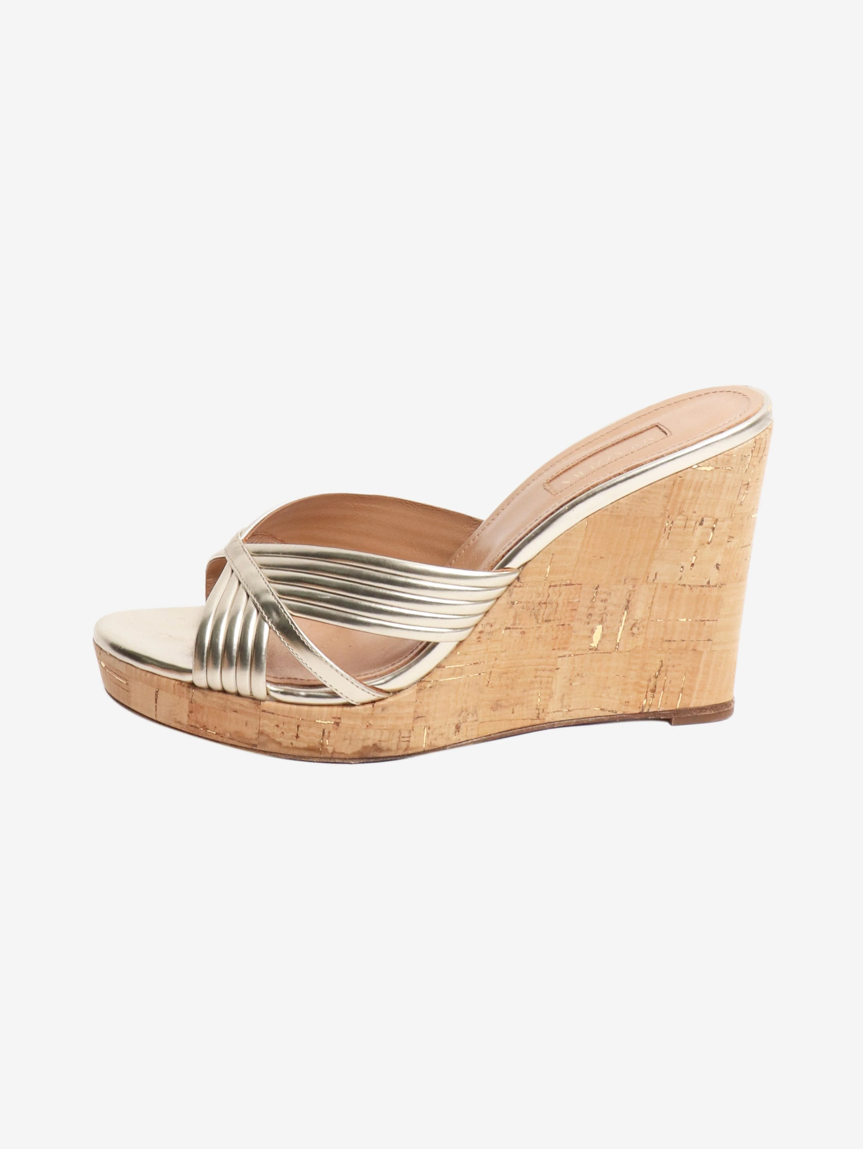Gold Sundance wedge sandals - size EU 40.5