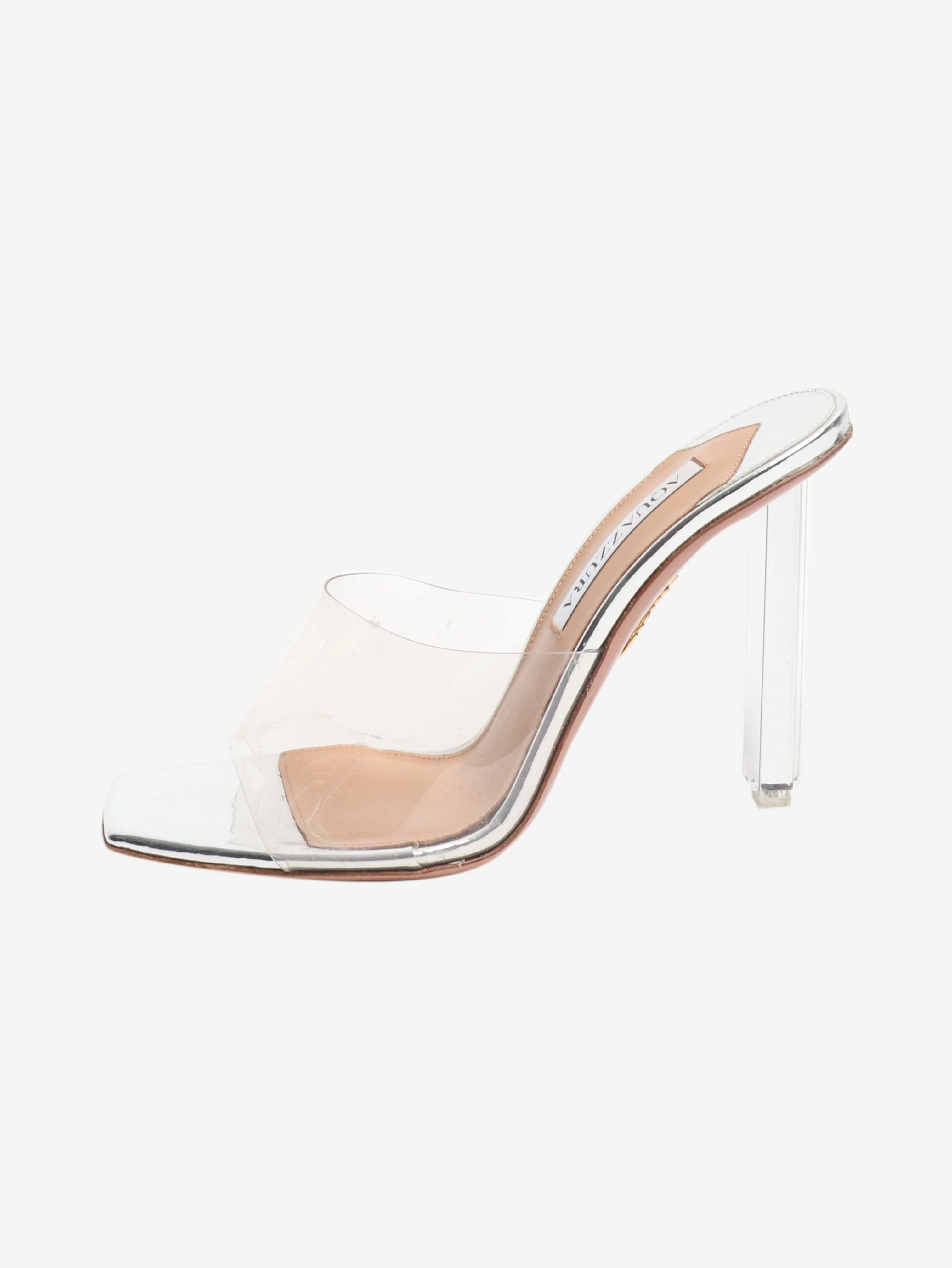 Silver Mirror plexi 105 mules - size EU 39