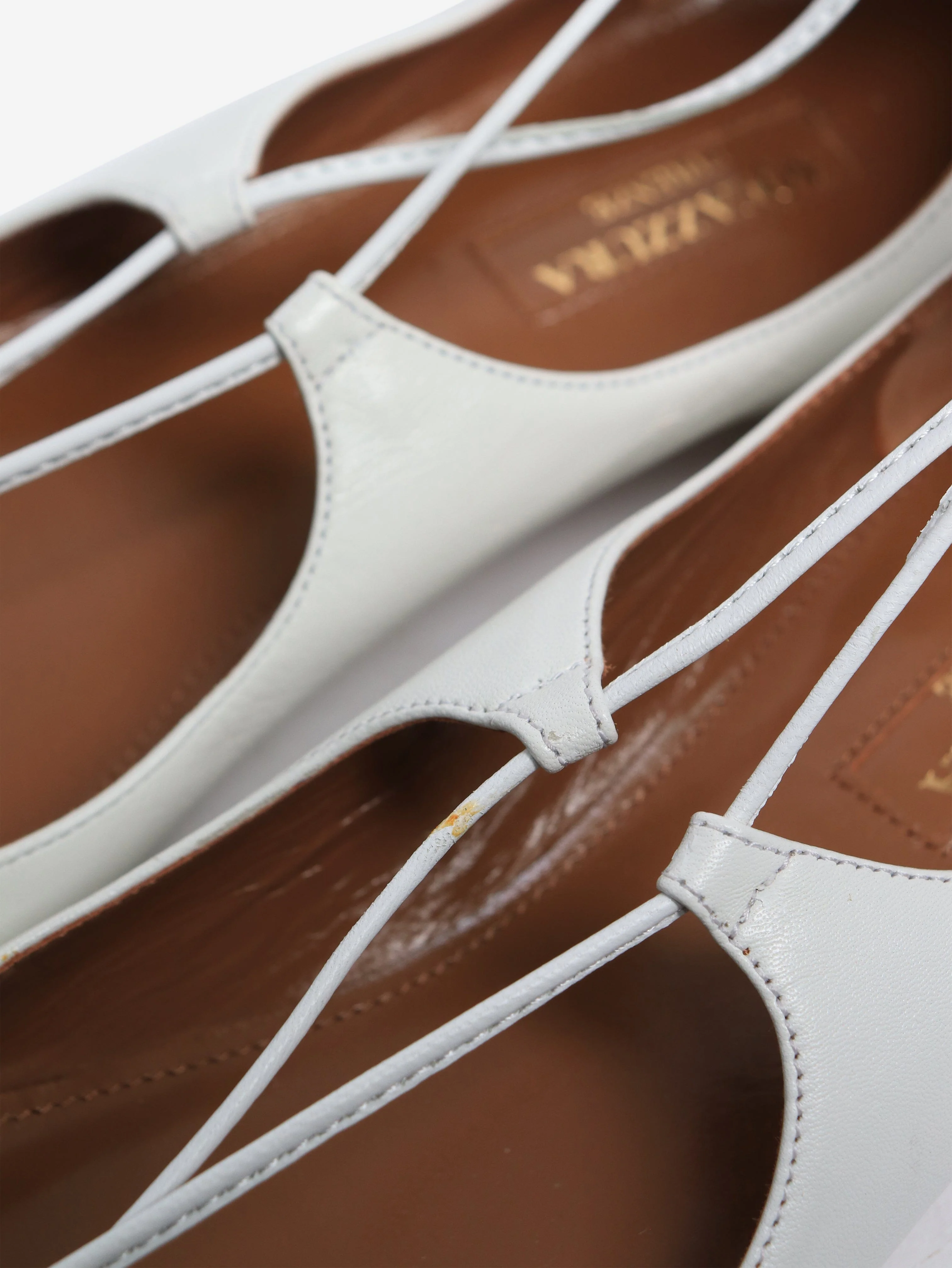 White leather Christy flats - size EU 37 - Image 3