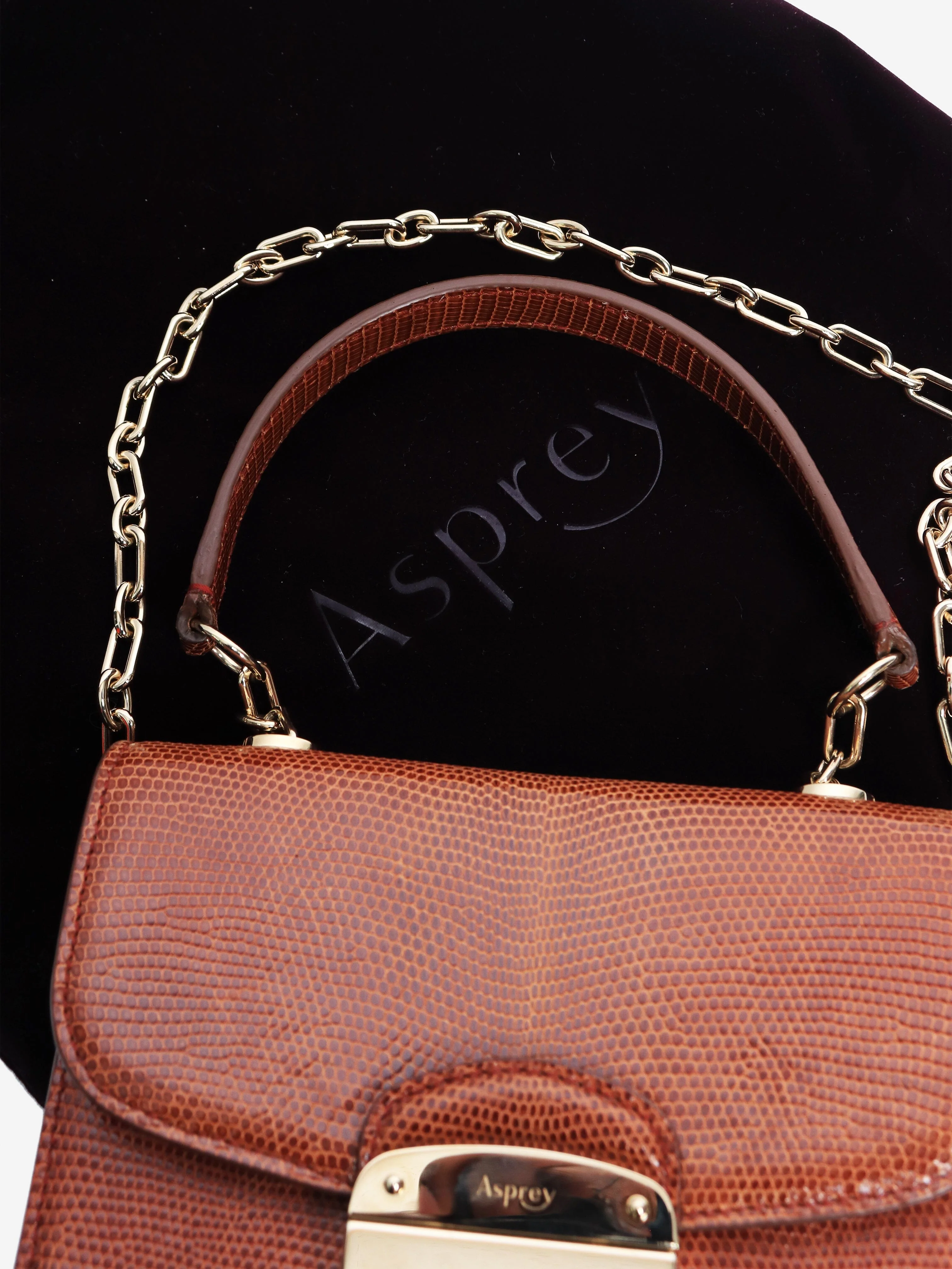 Brown lizard mini morgan bag - Image 10
