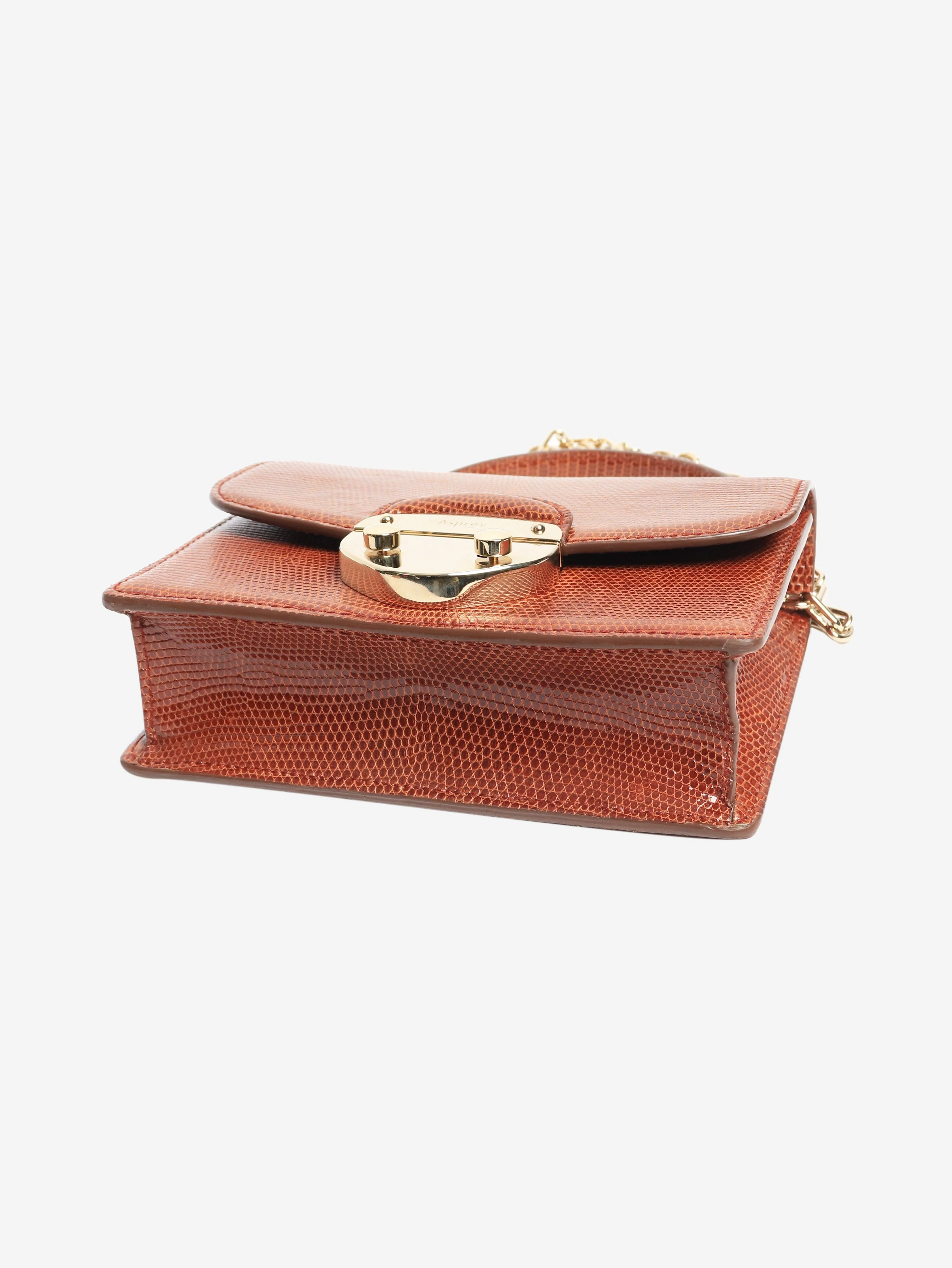 Brown lizard mini morgan bag - Image 9