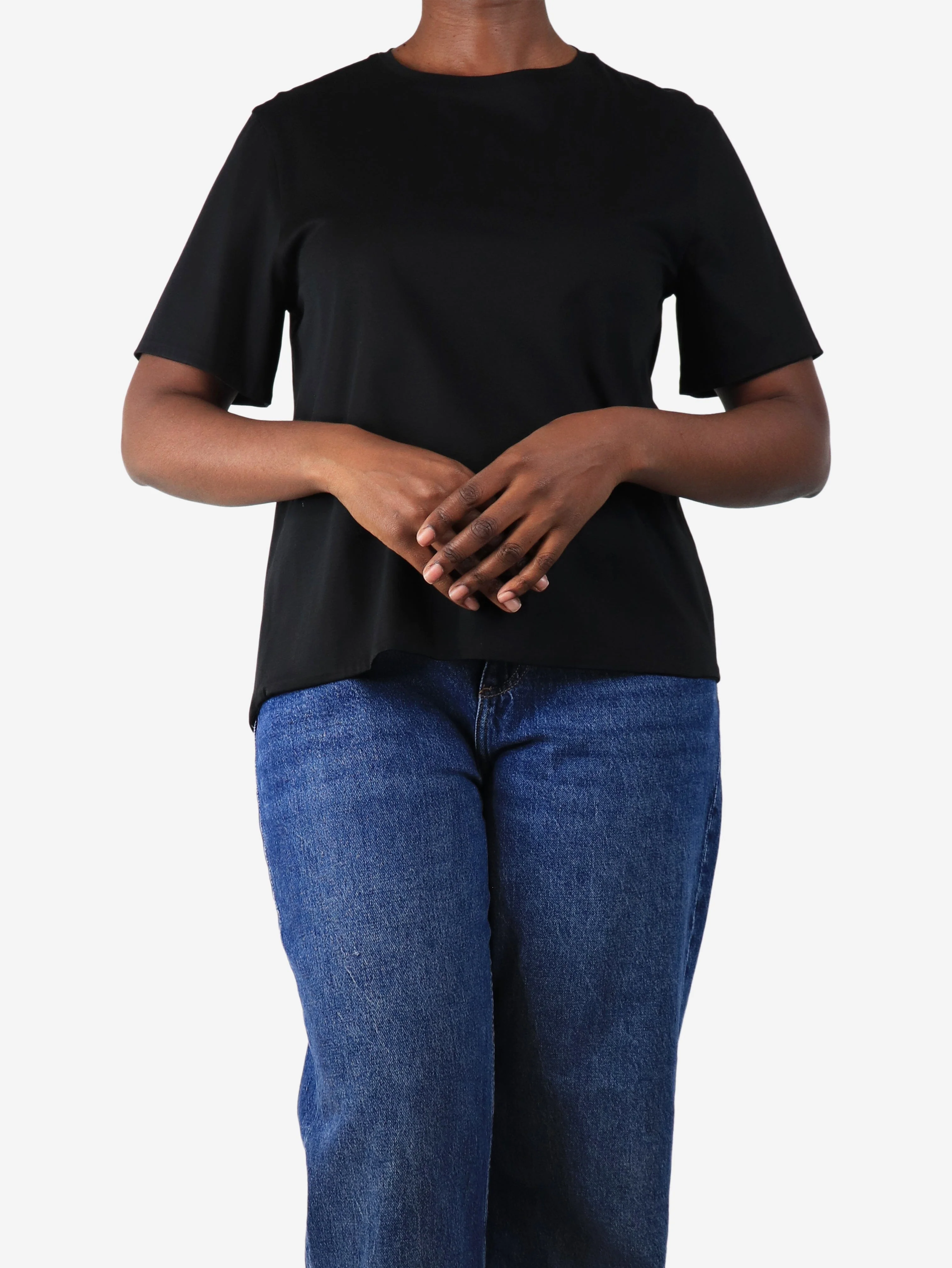 Black short-sleeved t-shirt - size UK 12 - Image 3