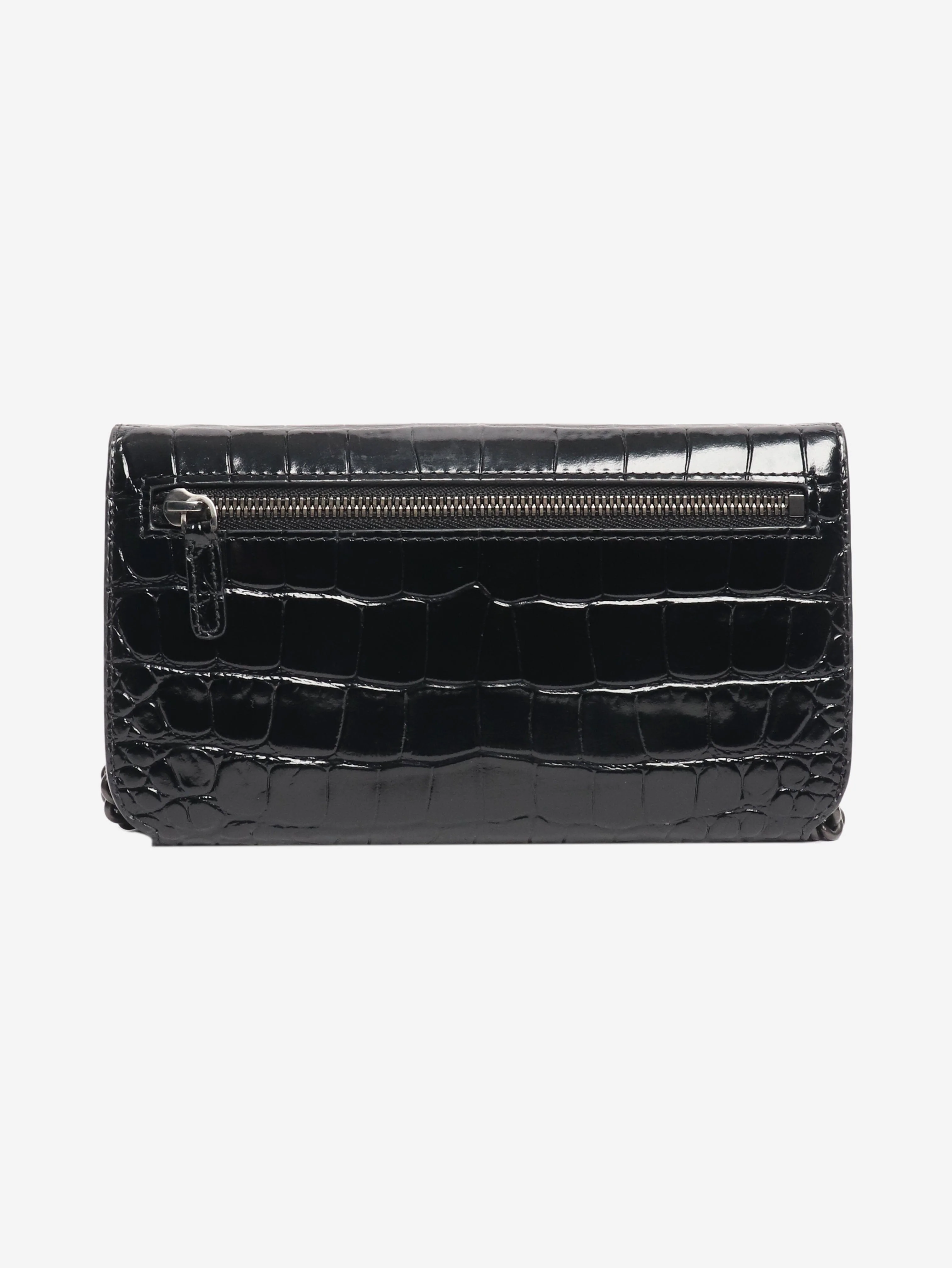 Black wallet on chain bag - Image 3