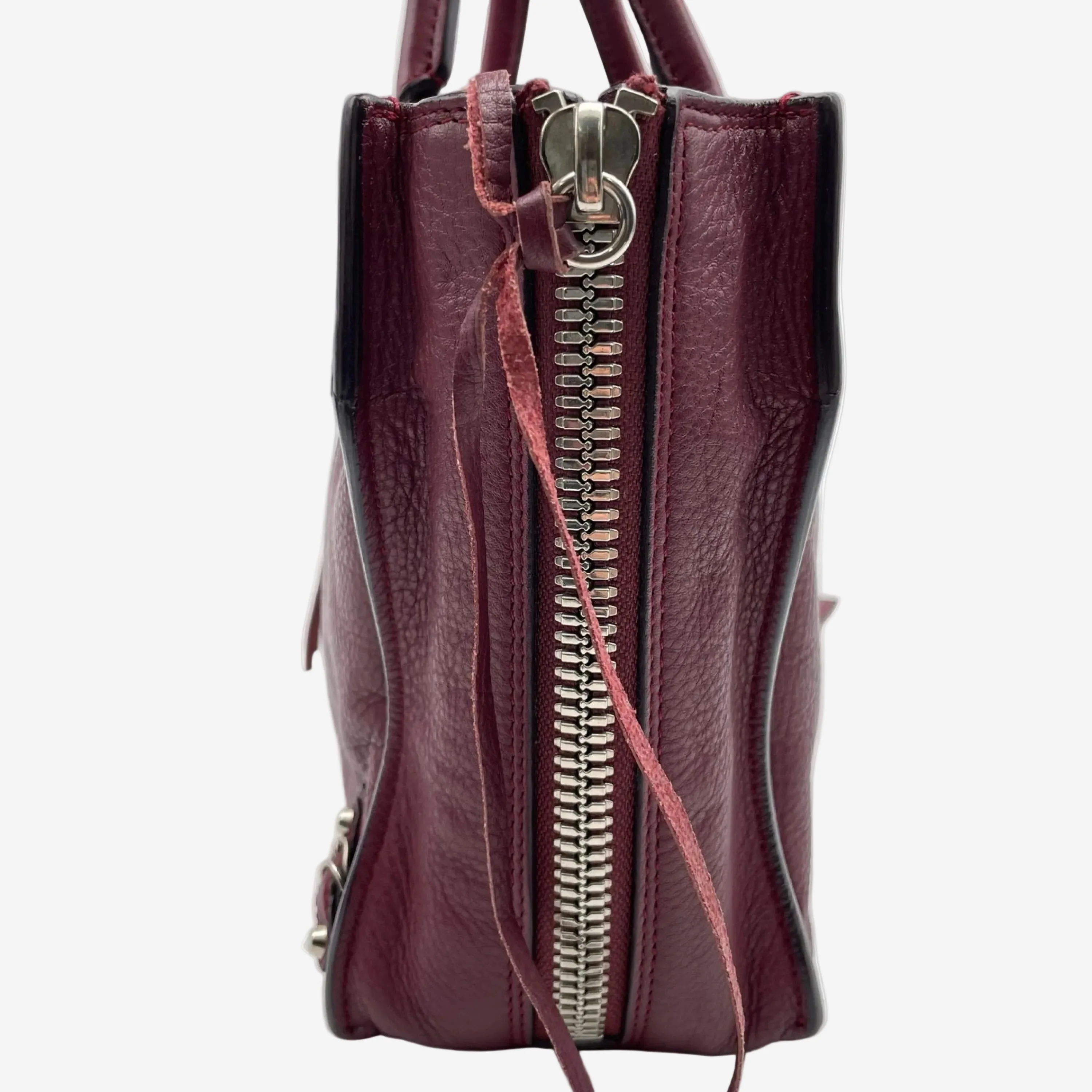 Burgundy Papier leather 2way bag - Image 3