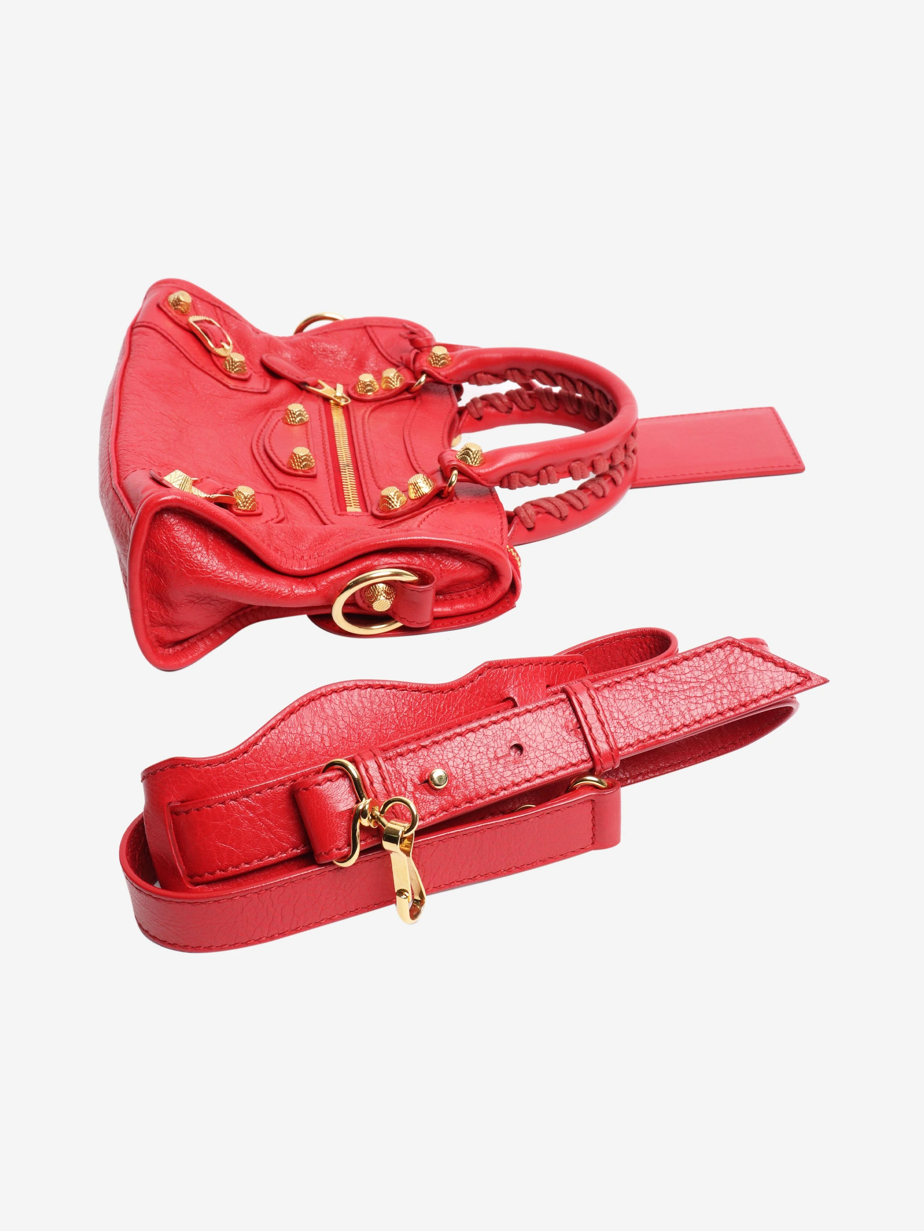 Balenciaga Red City bag - Image 4
