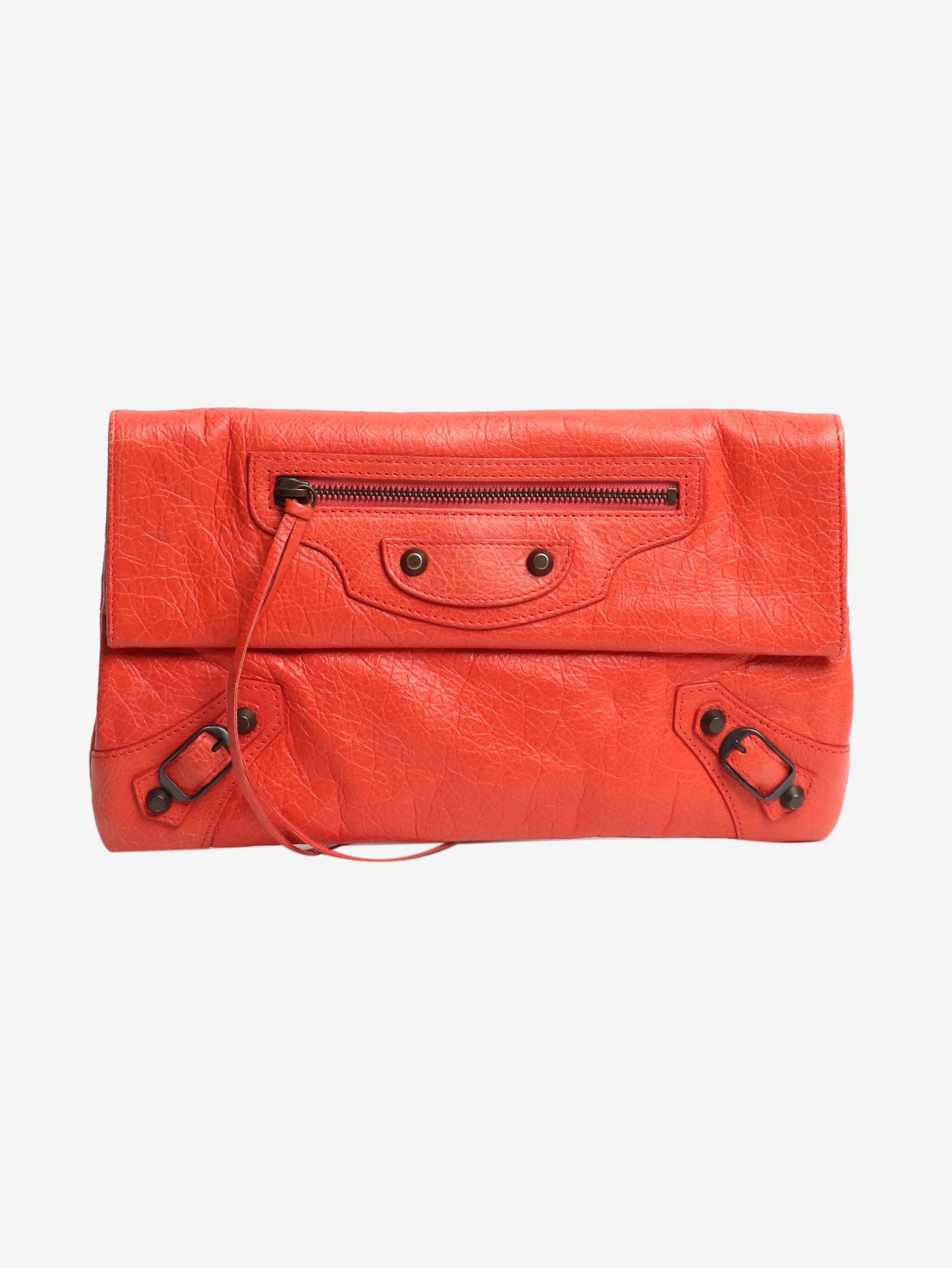 Balenciaga Red city pouch