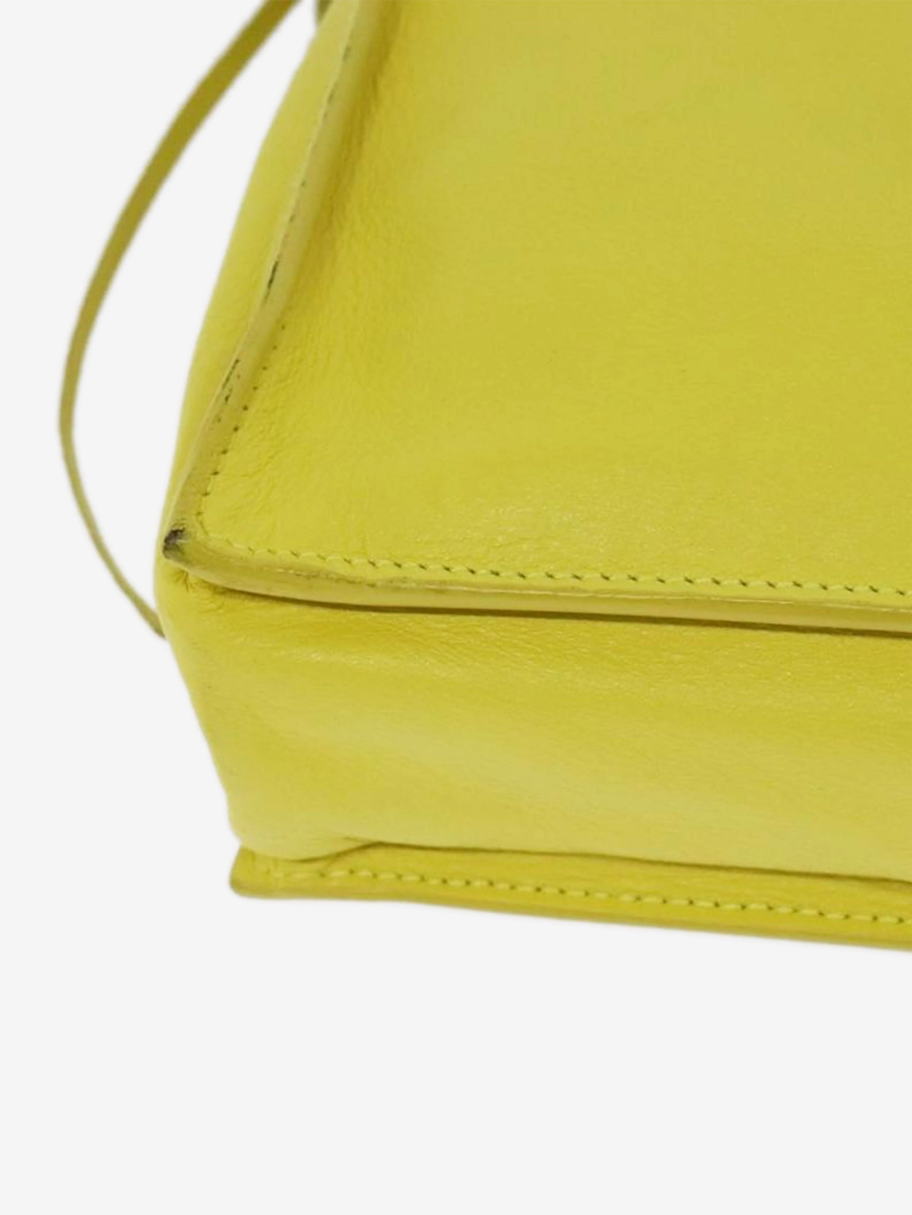 Yellow Paper clutch bag - Image 10