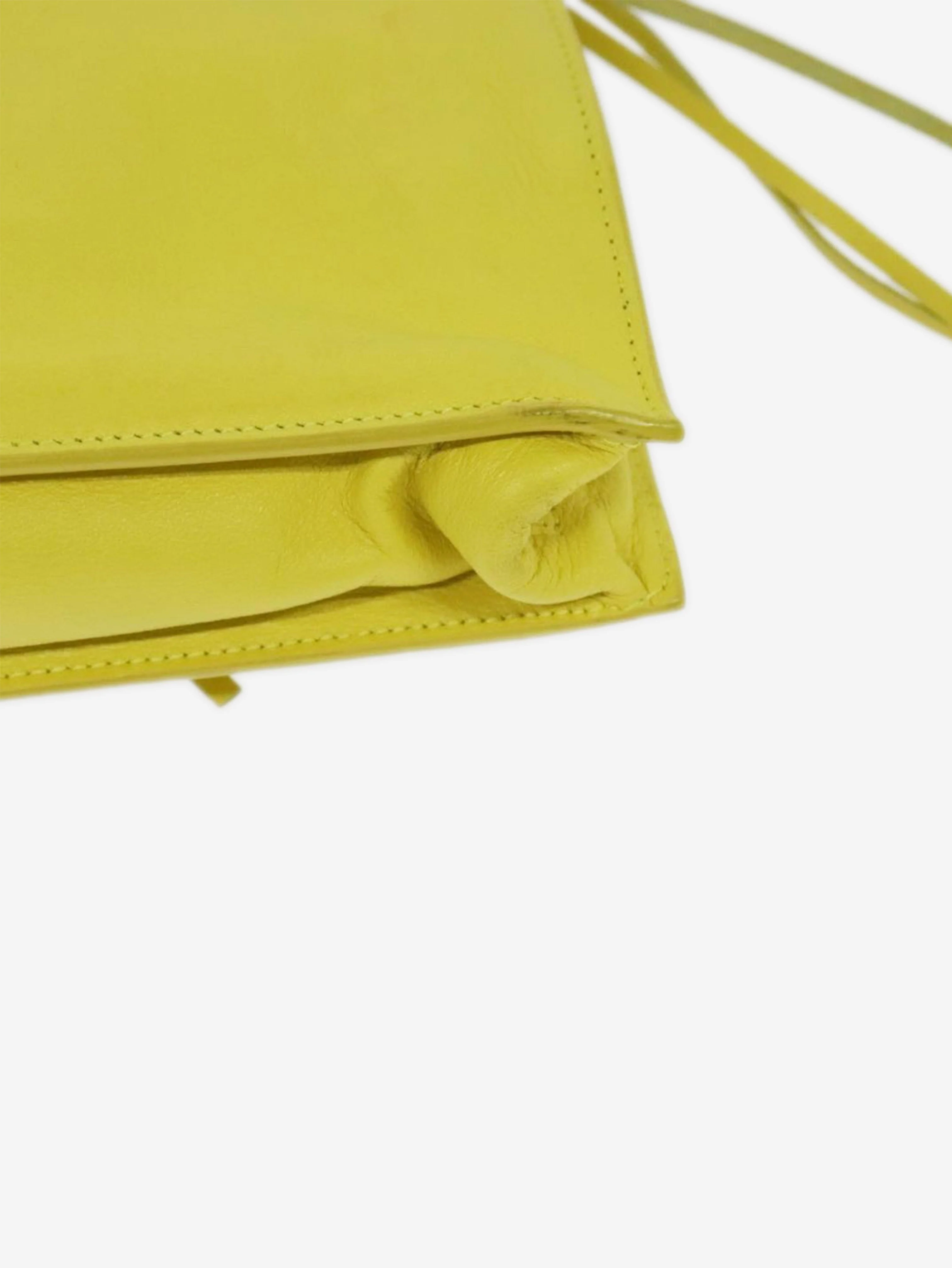 Yellow Paper clutch bag - Image 11
