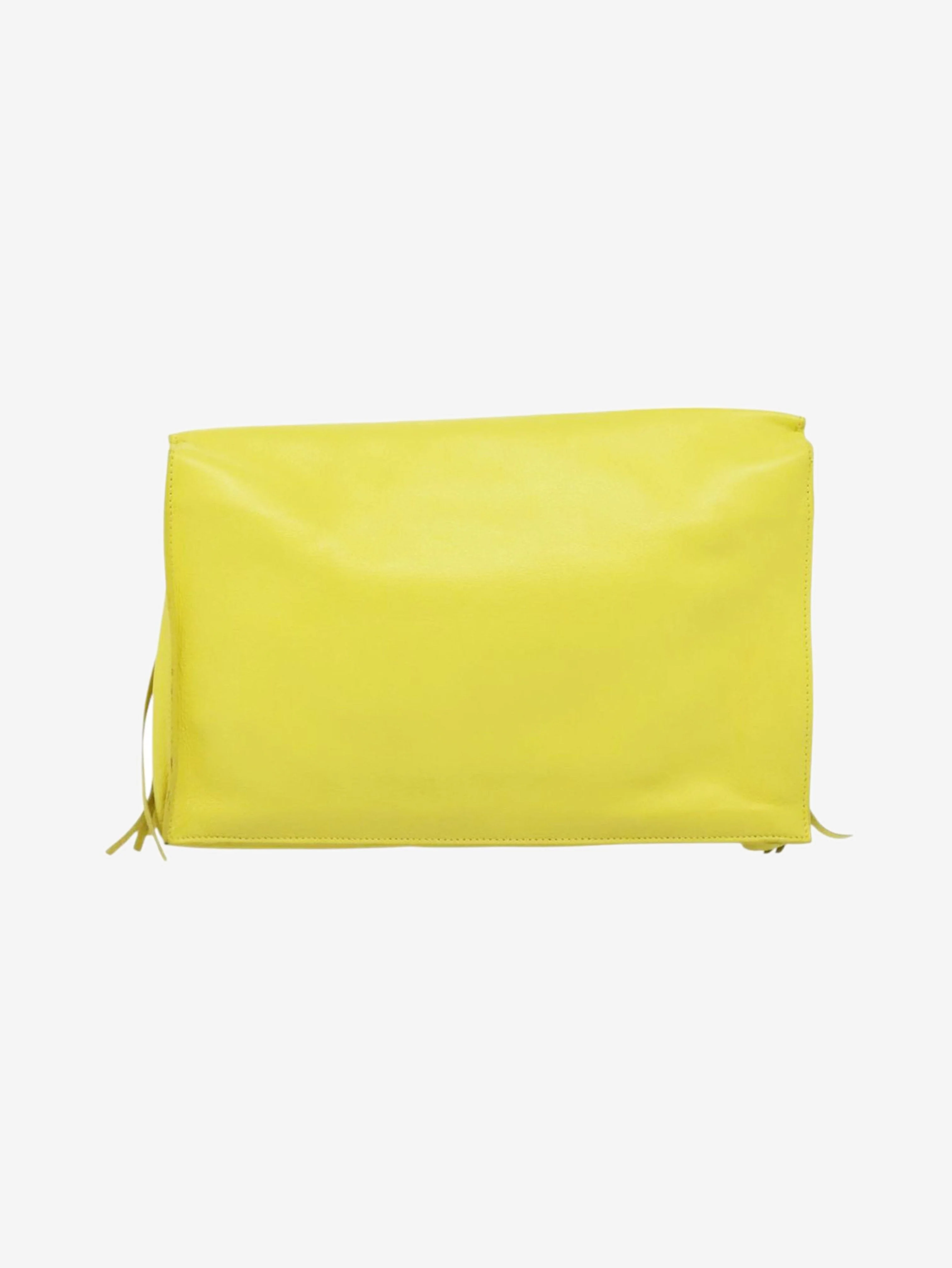 Yellow Paper clutch bag - Image 3