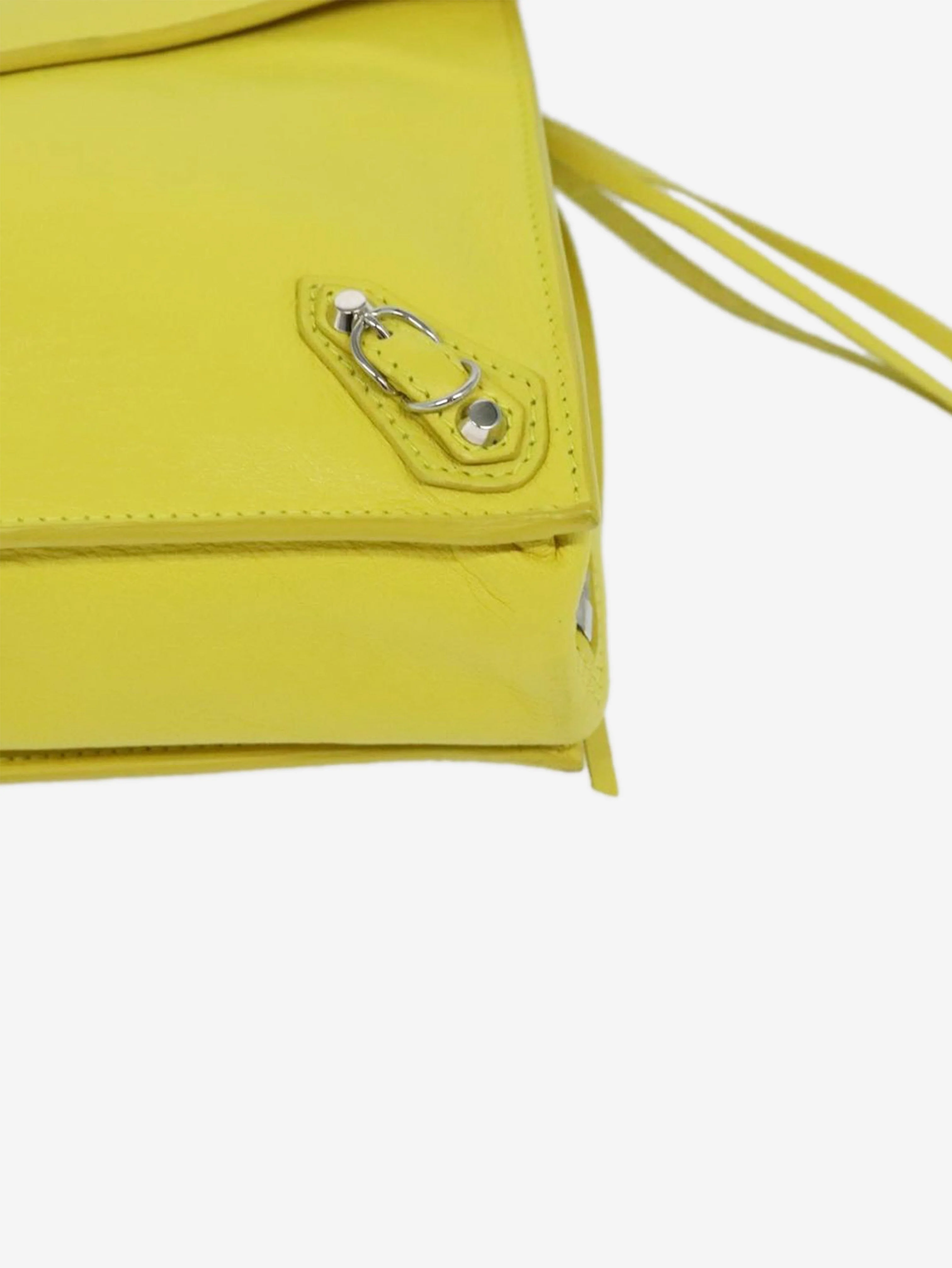 Yellow Paper clutch bag - Image 9