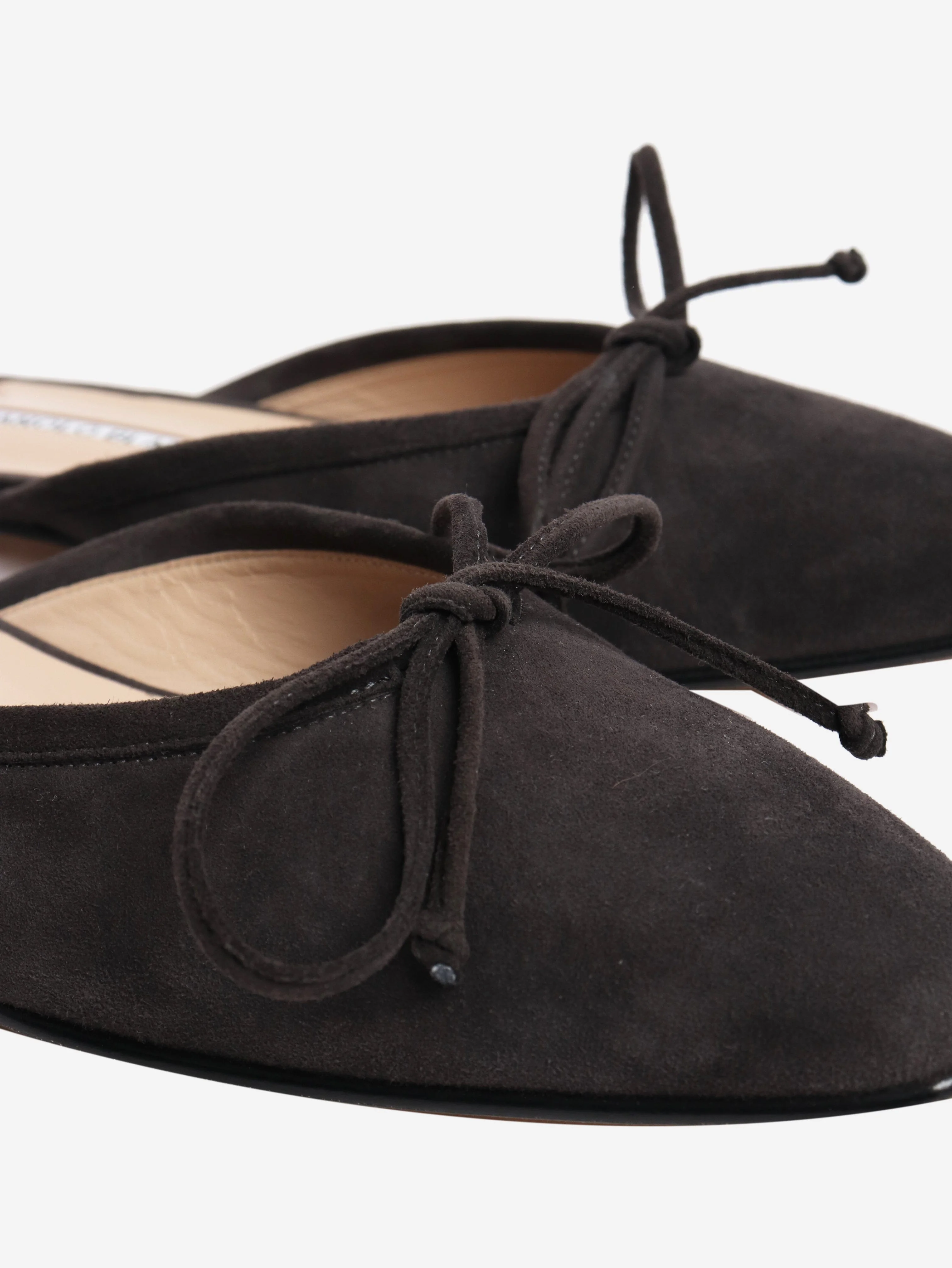 Ballerimu bow-detailed suede mules - size EU 39 - Image 4