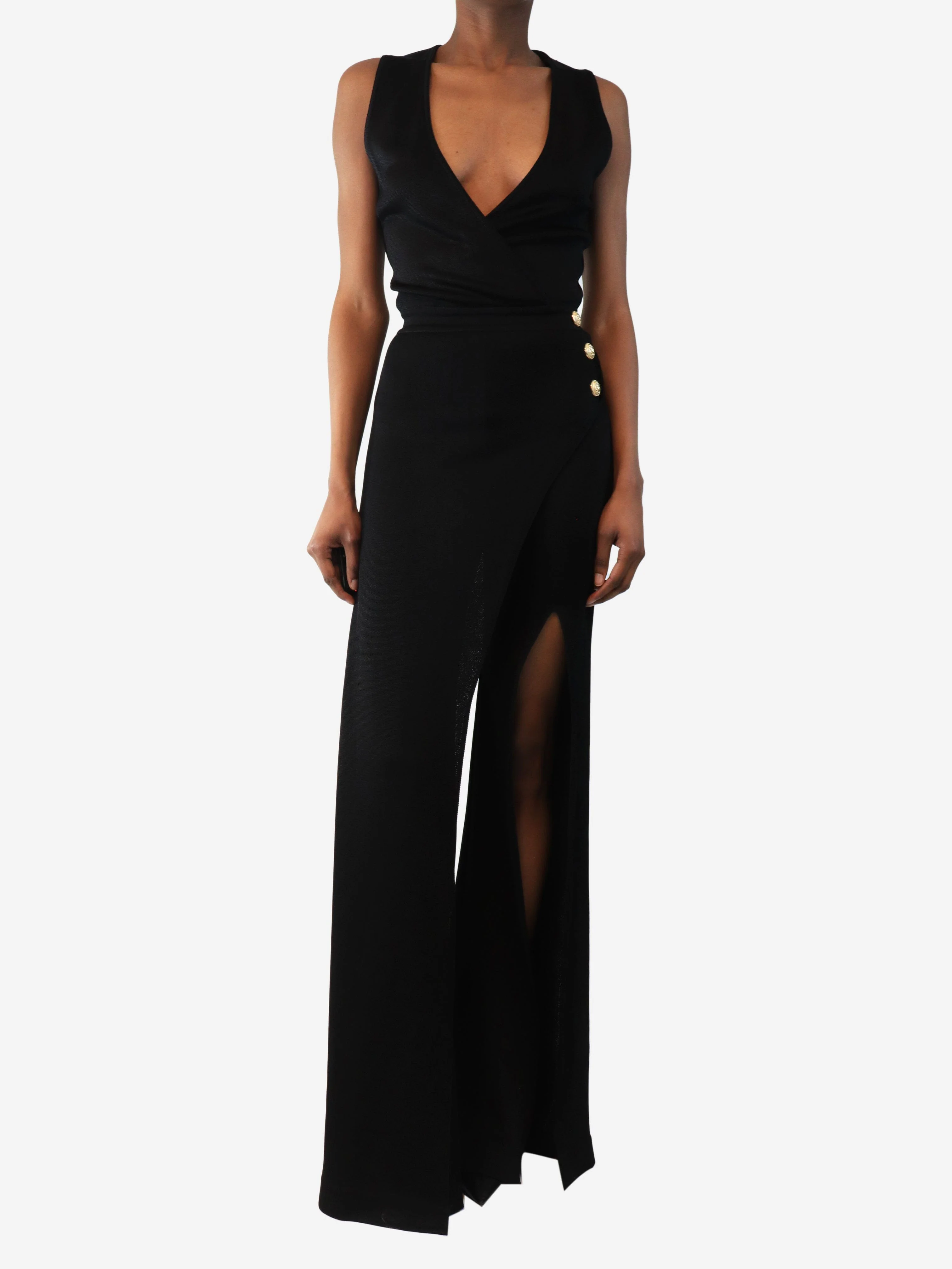 Black sleeveless jumpsuit - size UK 6 - Image 3