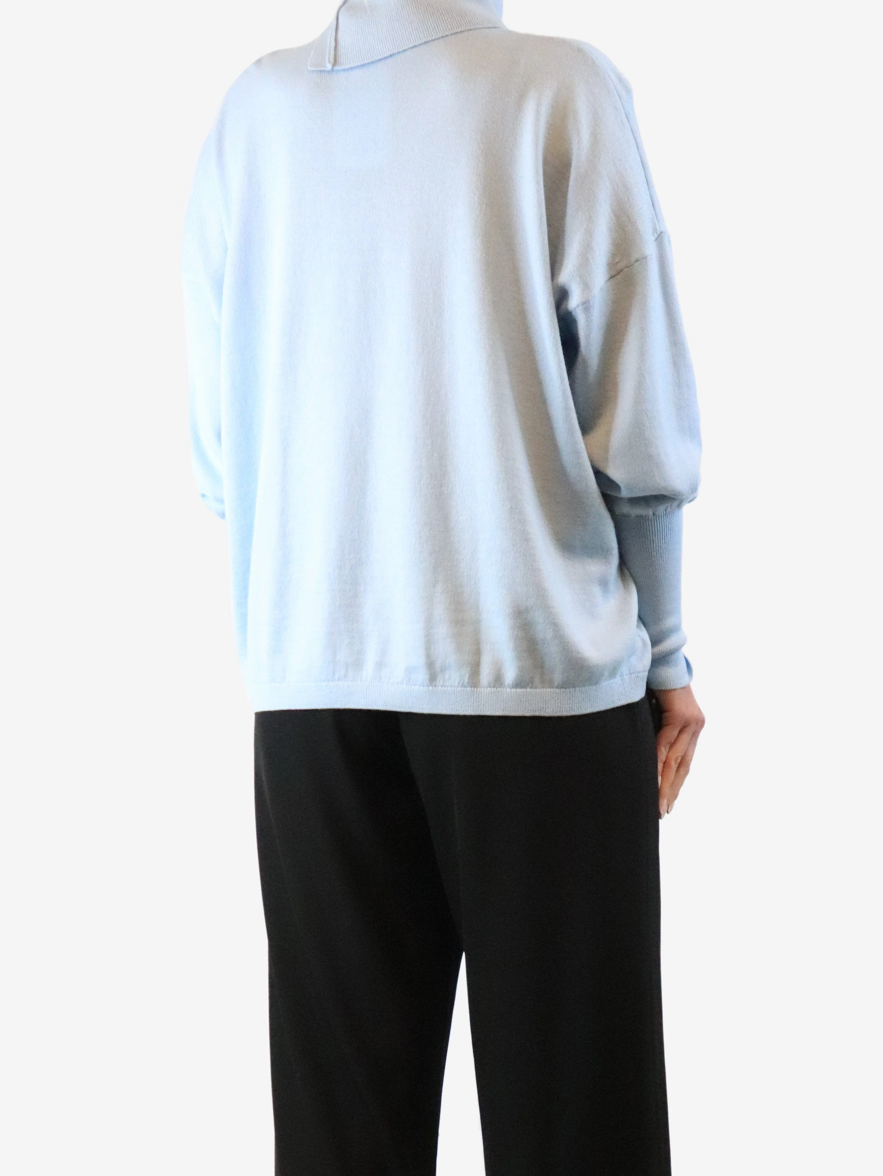 Light blue high-neck jumper - size L - Image 2
