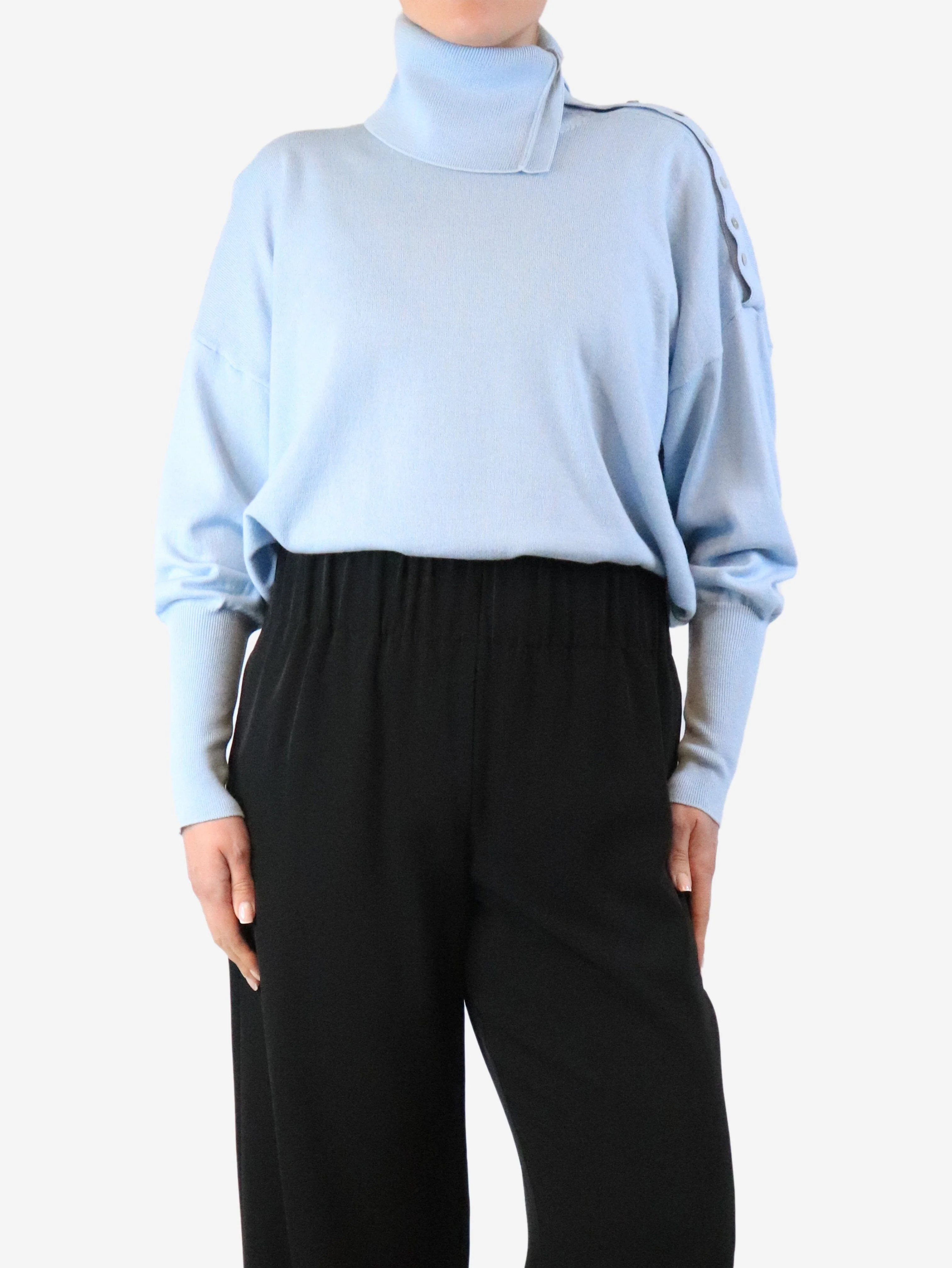 Light blue high-neck jumper - size L - Image 3