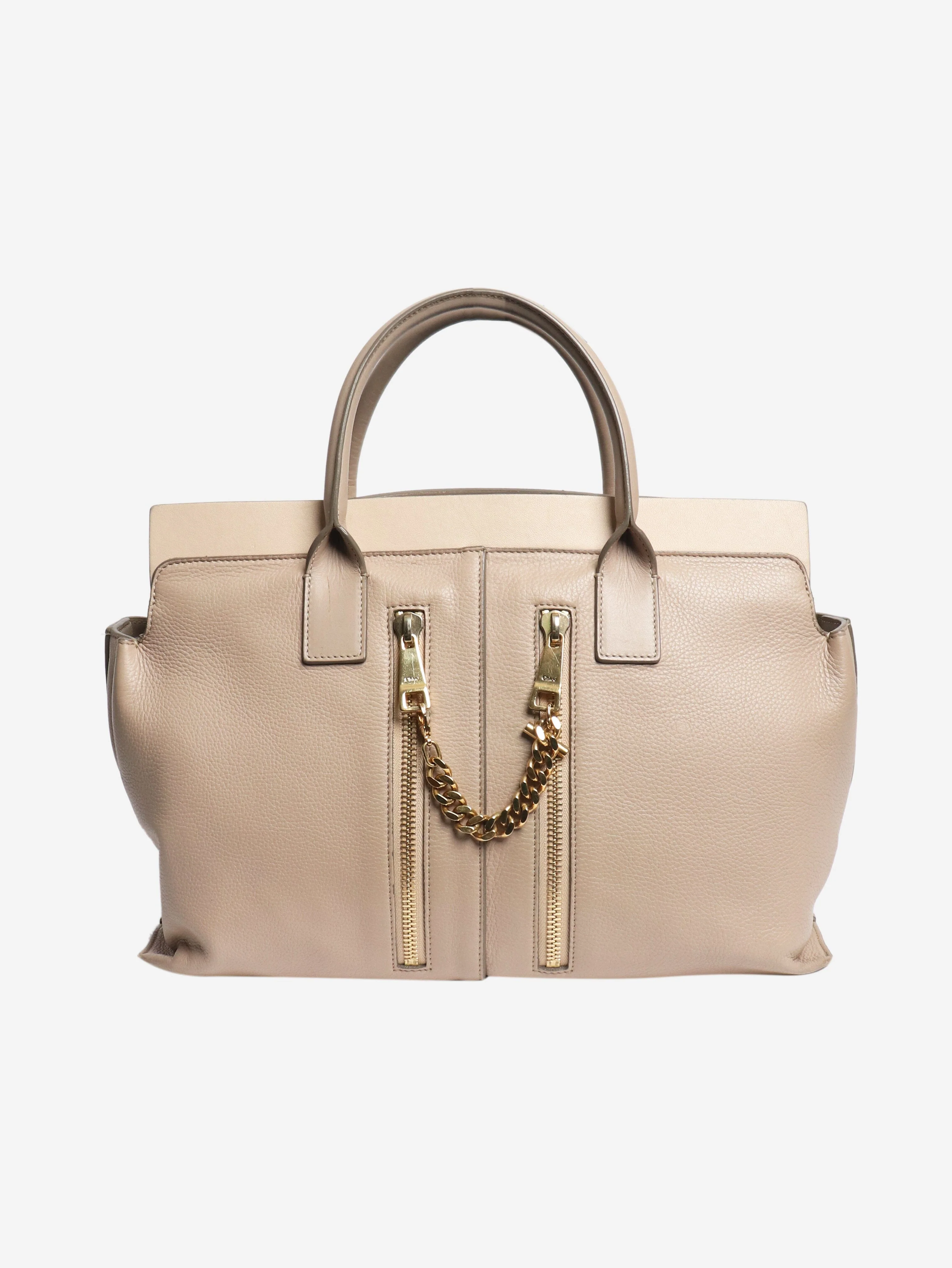 Beige Cate leather satchel bag