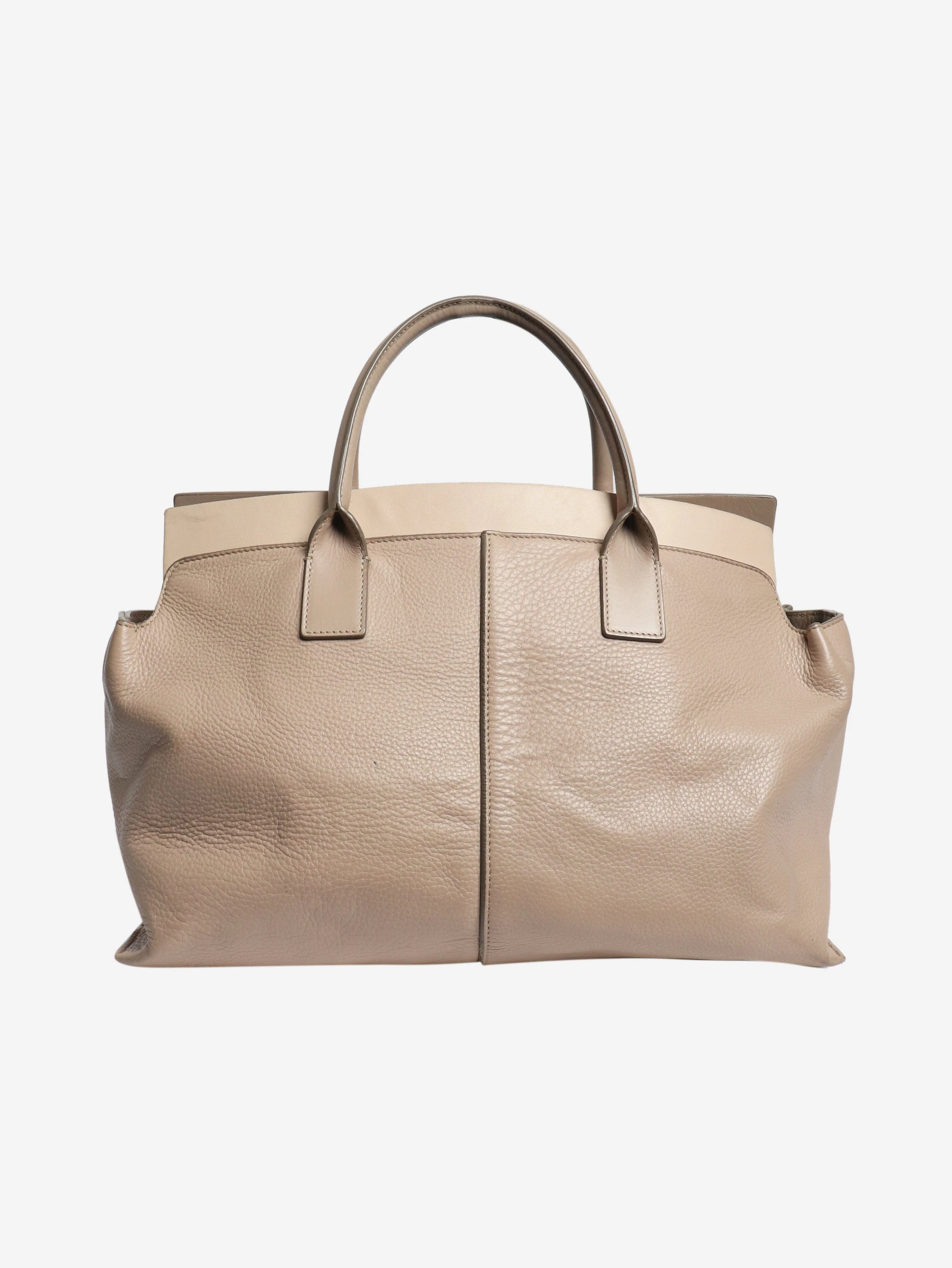 Beige Cate leather satchel bag - Image 3