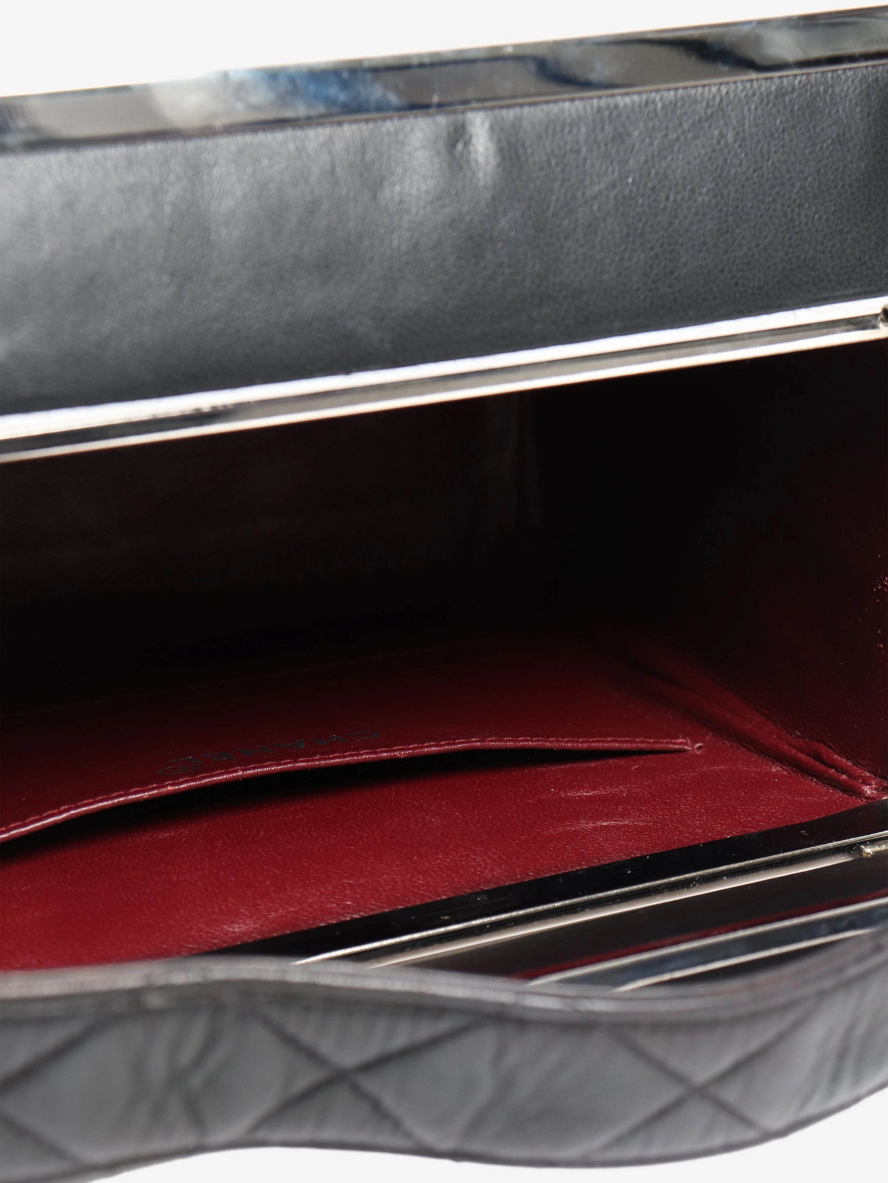Black 1997 Vintage top handle vanity box bag - Image 6