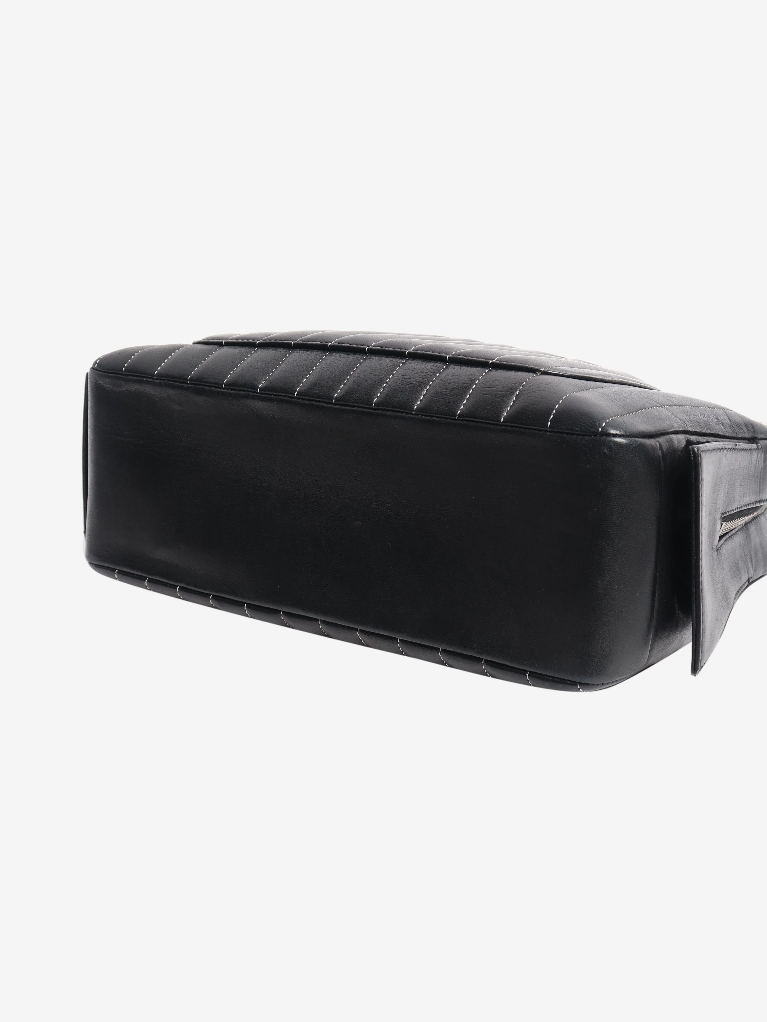 Black 2005 Mademoiselle Ligne vertical quilted camera bag - Image 4