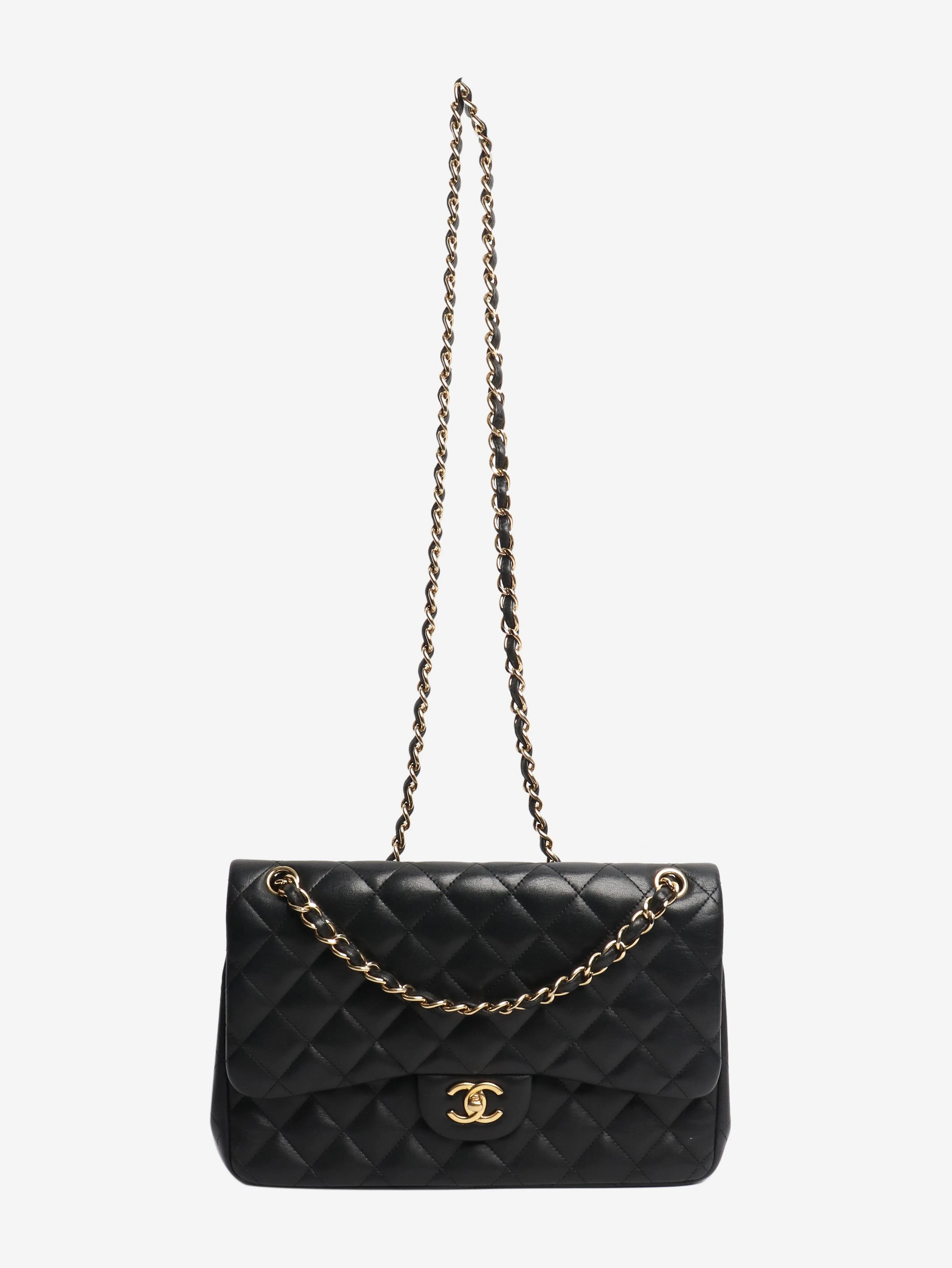 Black 2012 jumbo lambskin Classic Double Flap bag - Image 2