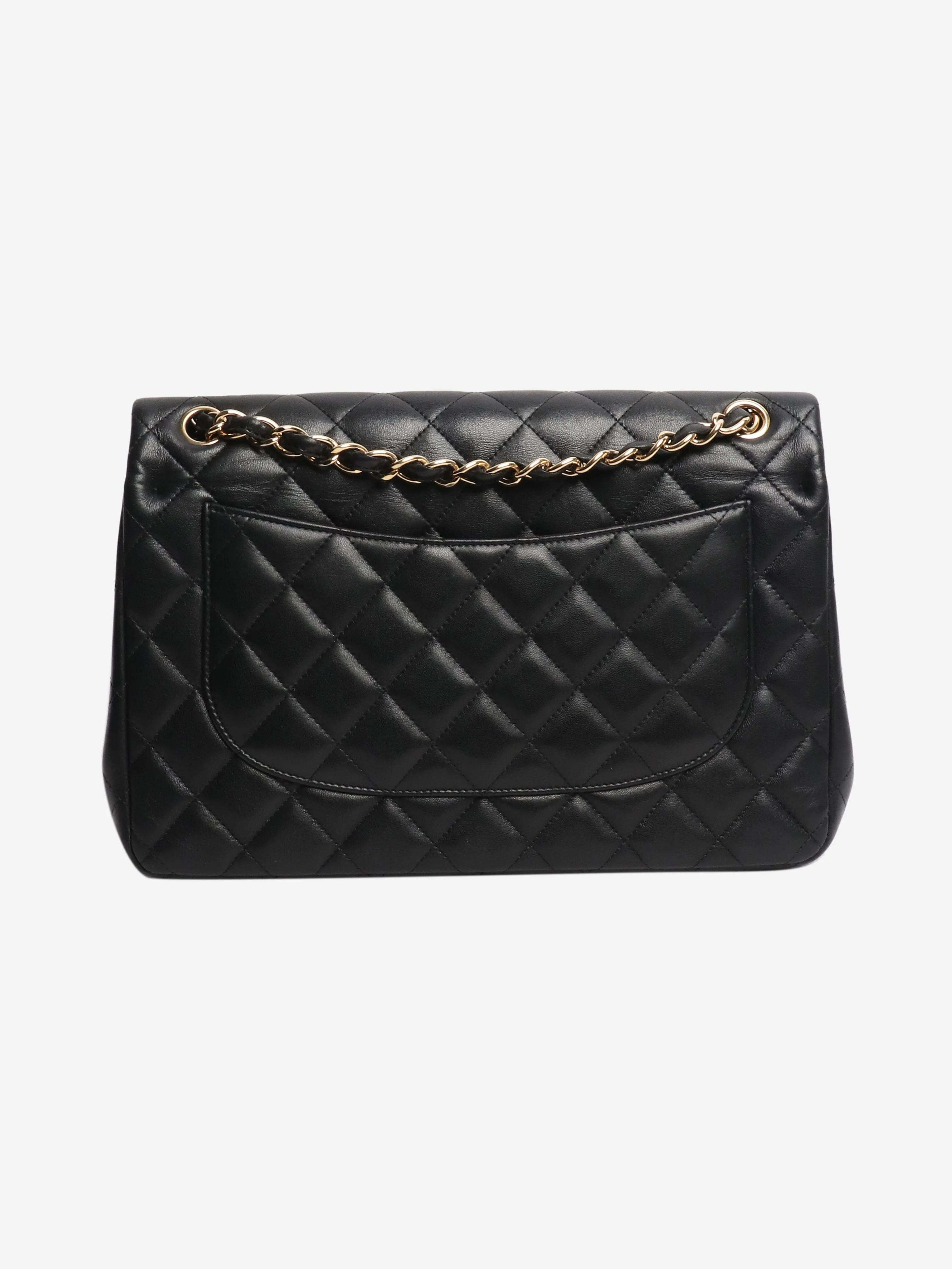 Black 2012 jumbo lambskin Classic Double Flap bag - Image 3