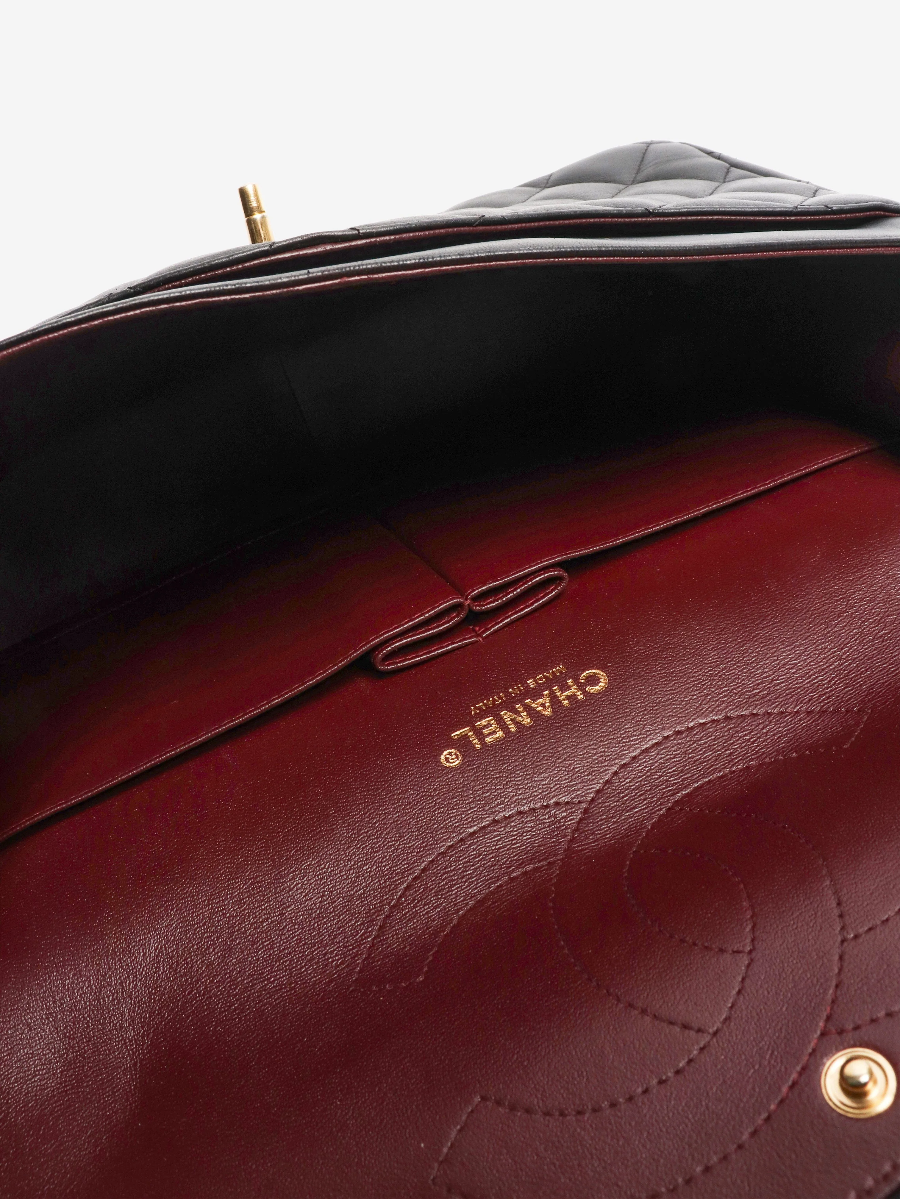 Black 2012 jumbo lambskin Classic Double Flap bag - Image 9