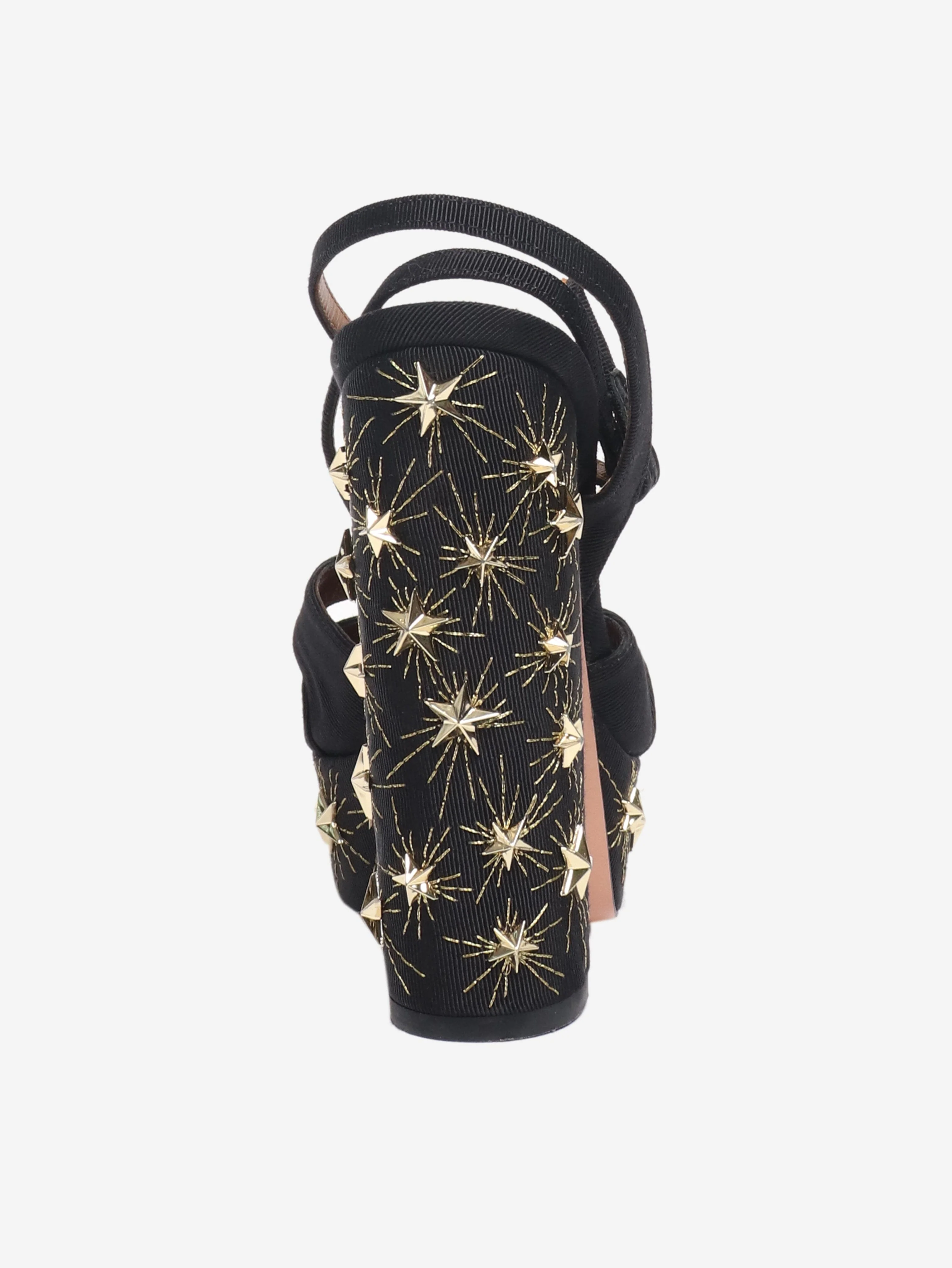 Black and gold star embellished heels - size EU 36 (UK 3) - Image 3