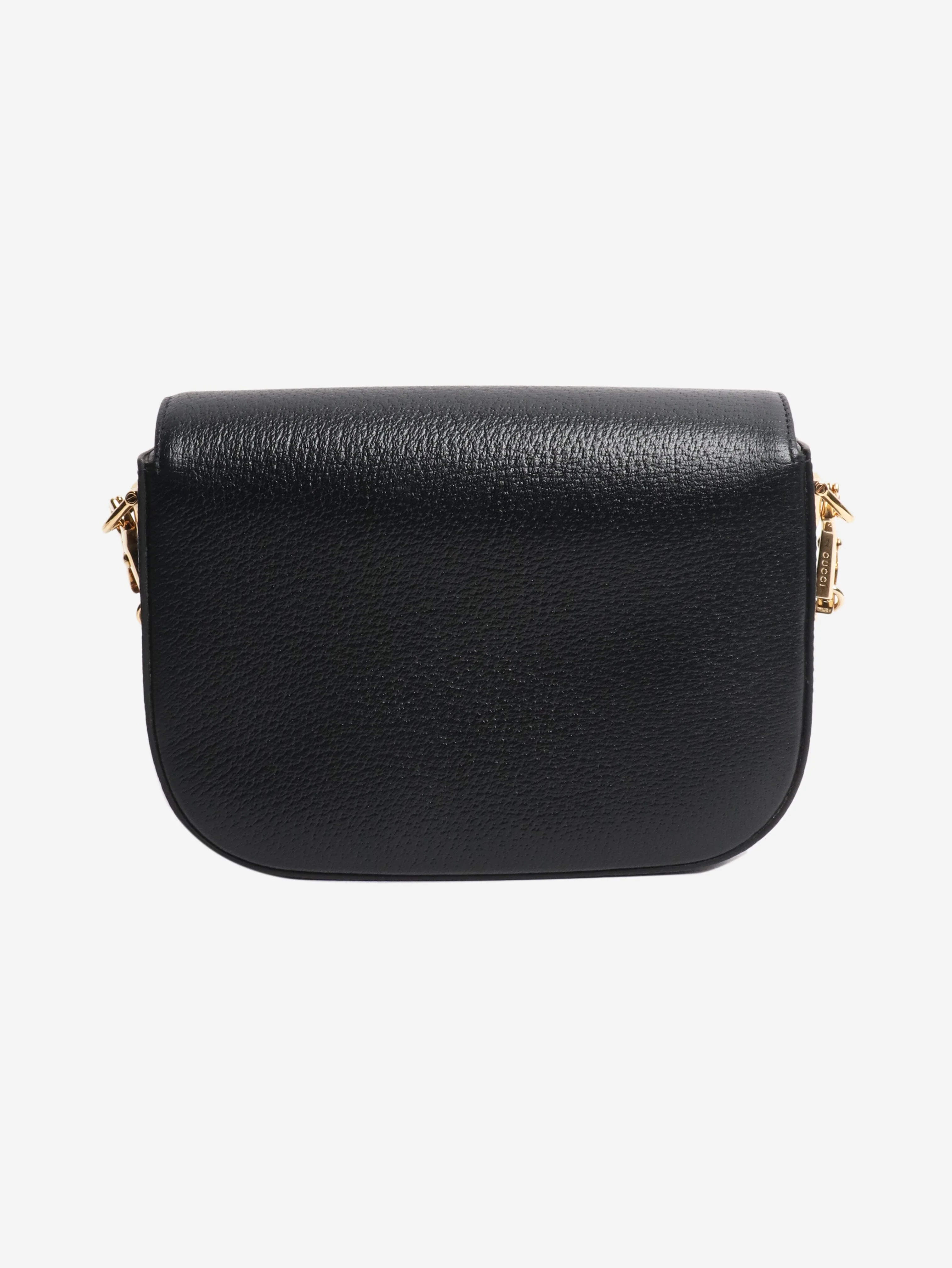 Black and white Horsebit 1955 leather bag - Image 3