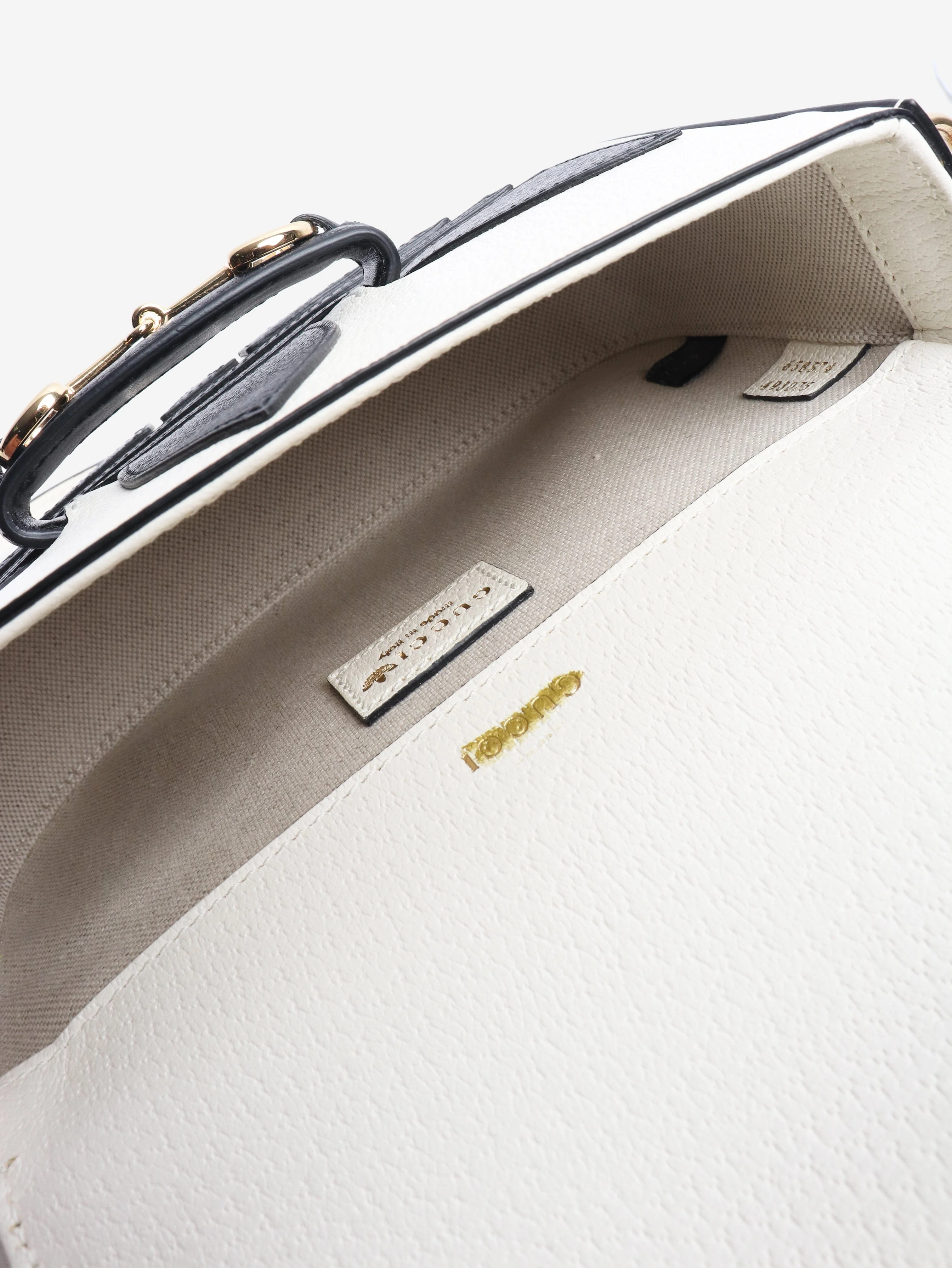 Black and white Horsebit 1955 shoulder bag - Image 8
