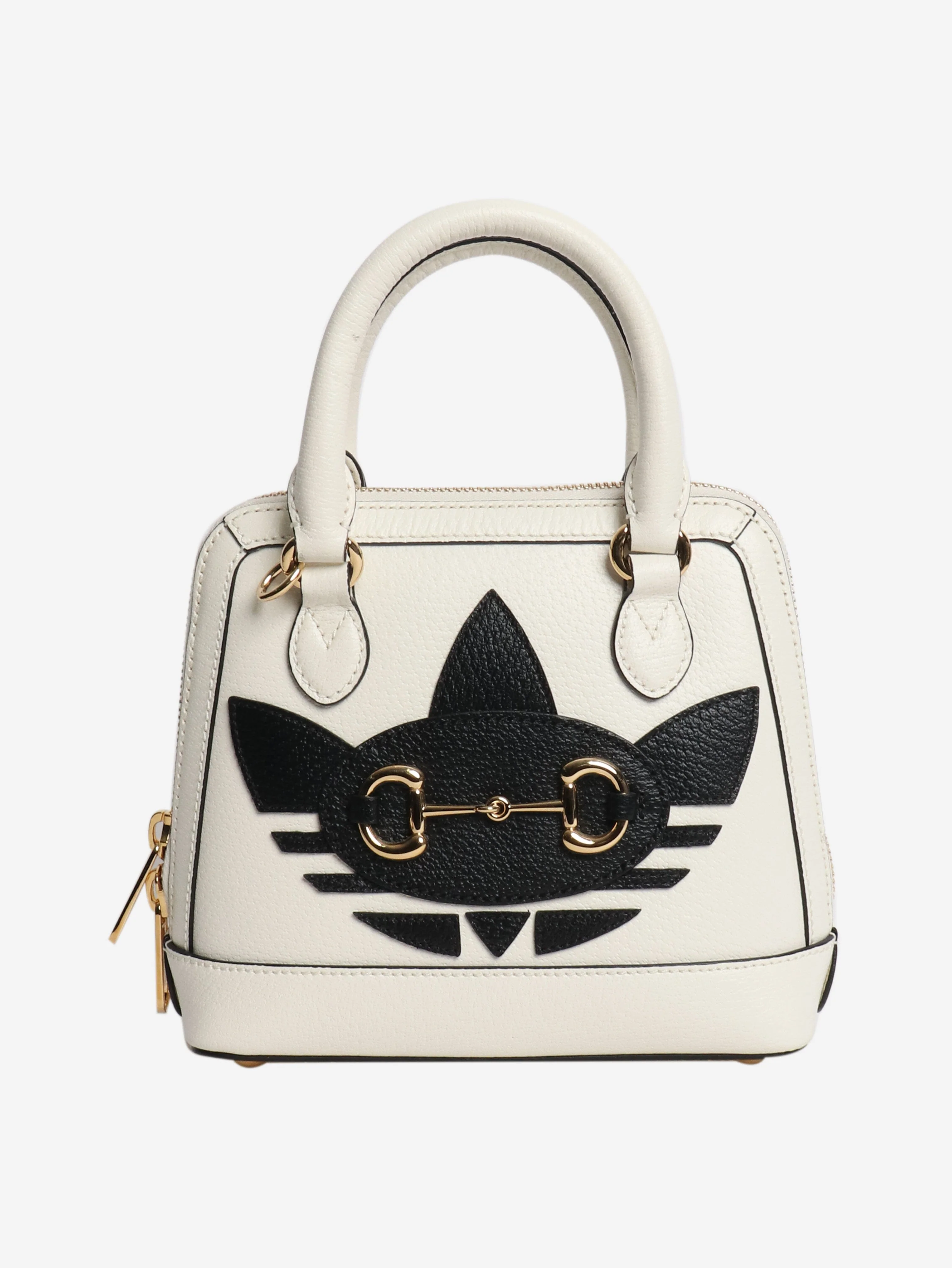 Black and white Horsebit 1955 shoulder bag