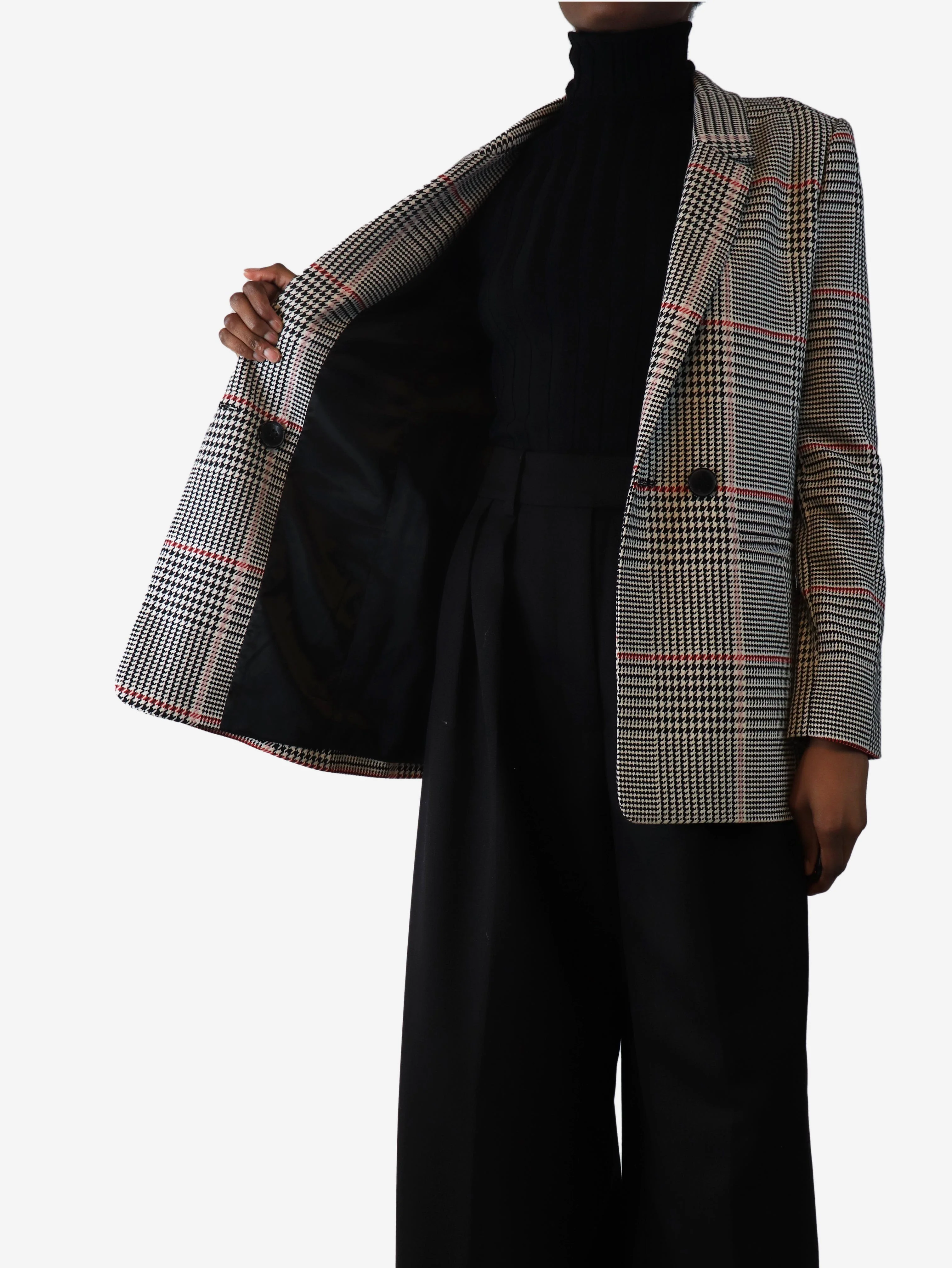 Black and white houndstooth jacket - size XS - Image 4