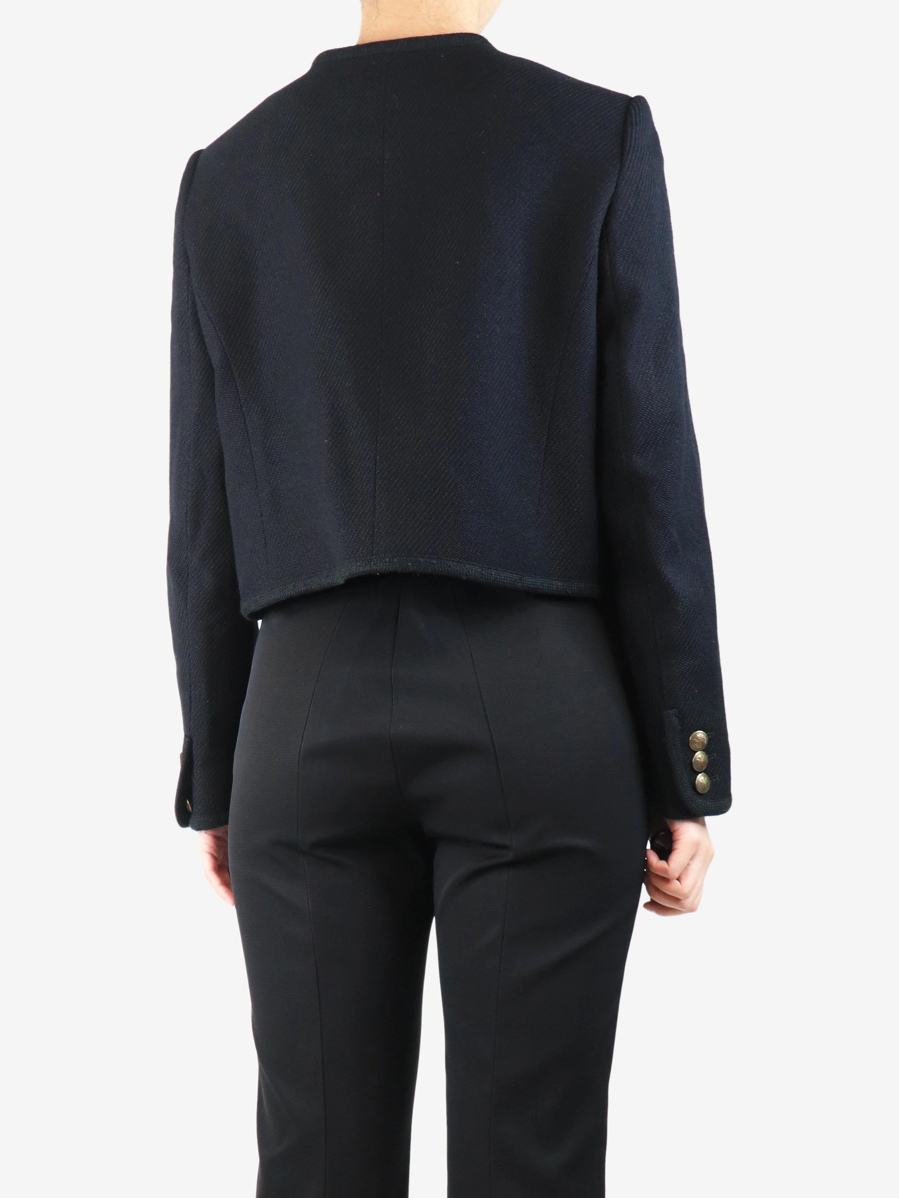 Black boucle jacket - size UK 14 - Image 2