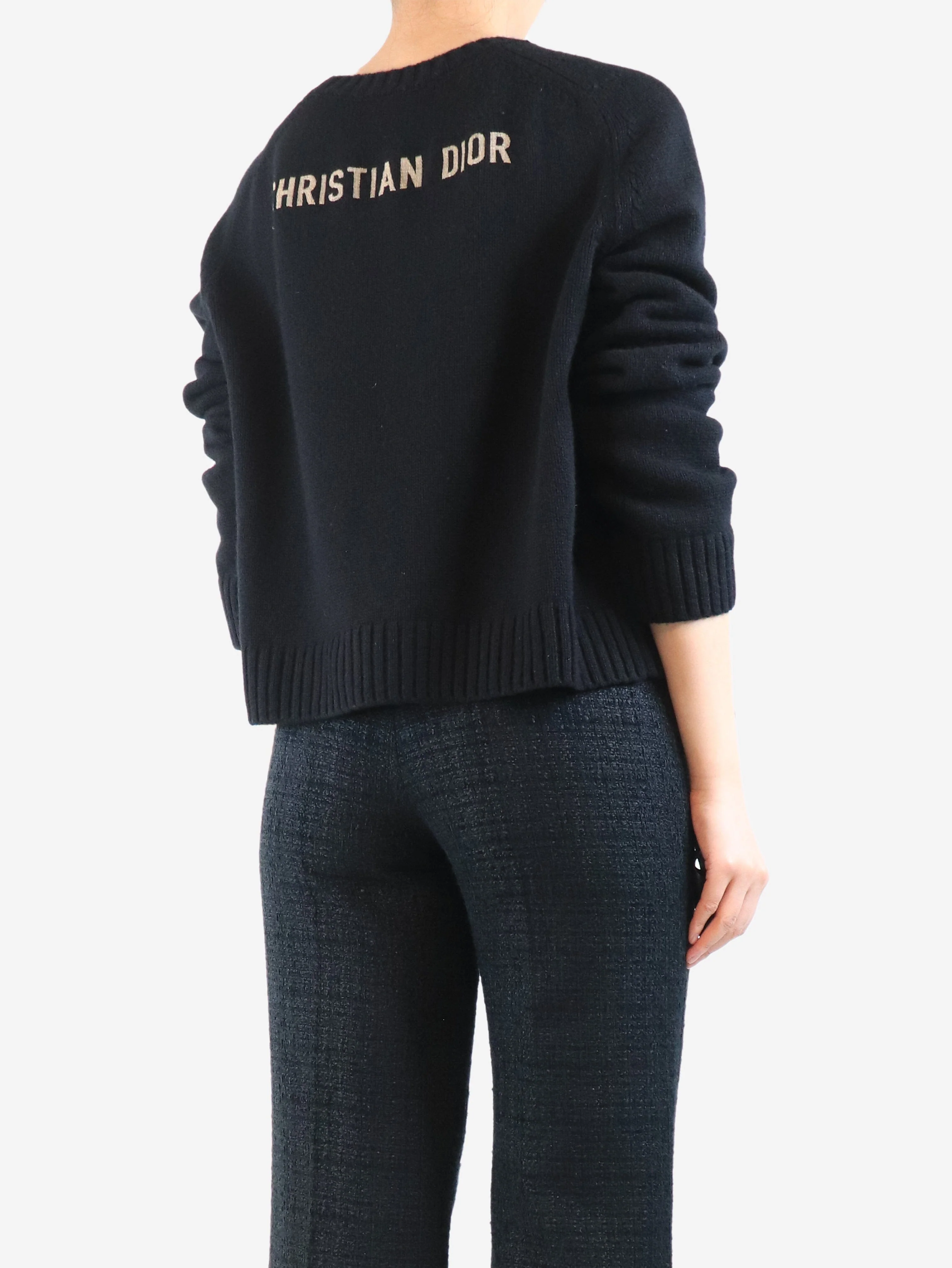 Black crewneck jumper - size UK 10 - Image 2