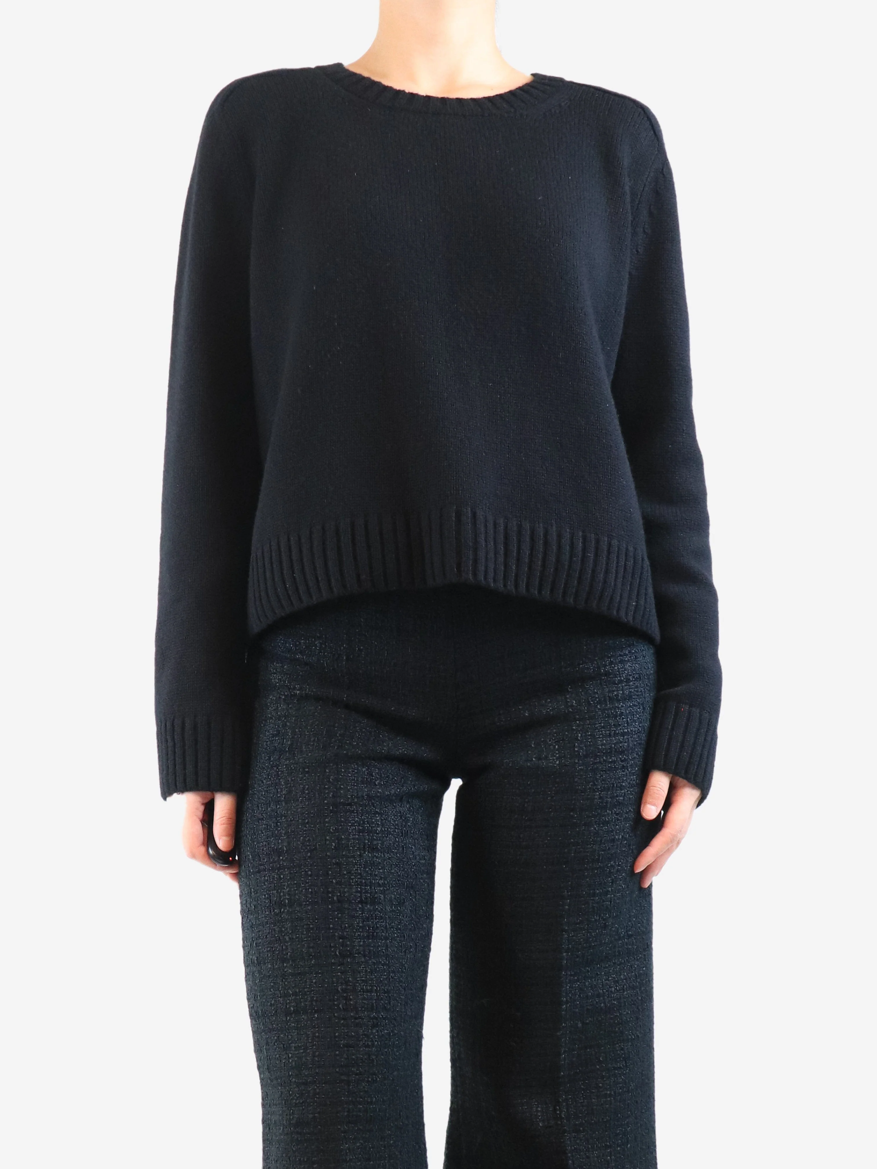 Black crewneck jumper - size UK 10 - Image 3